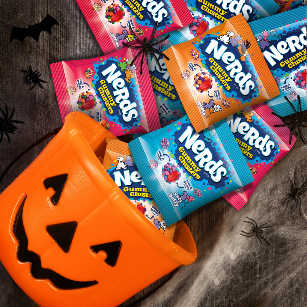 Nerds Gummy Clusters Halloween Assorted Treat Pack, 14 oz, 28 Count