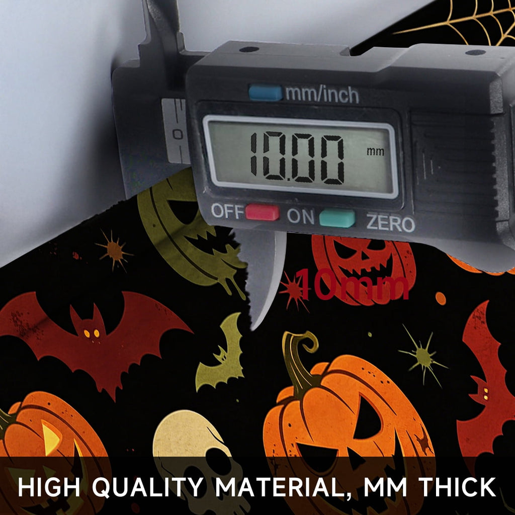 YIMEIS Halloween Pumpkin Lanterns 1Pc Flannel Mat and Kitchen Rugs,Soft Non-slip,Perfect for Home Bathroom