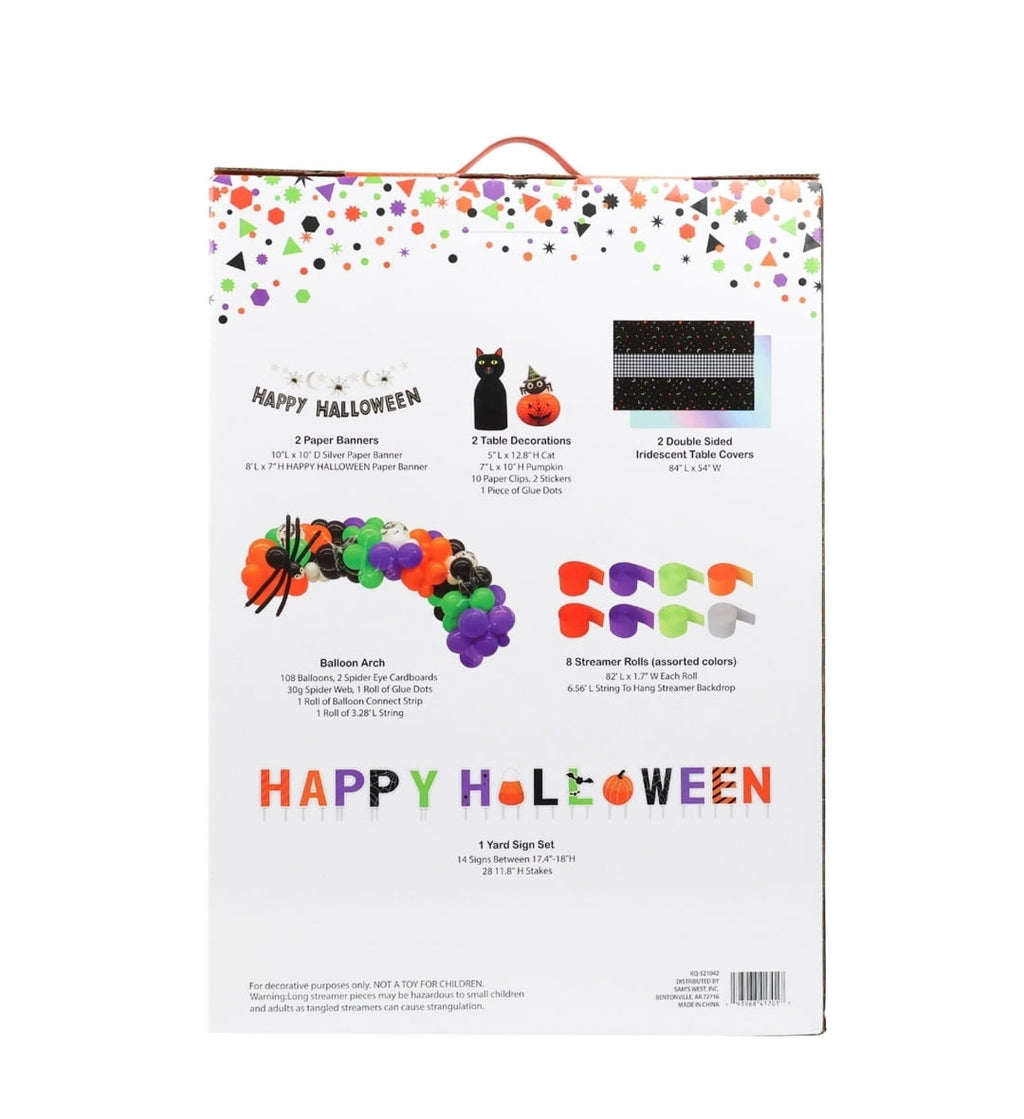 Happy Halloween Party Kit Celebration Theme Party Decoration Bundle