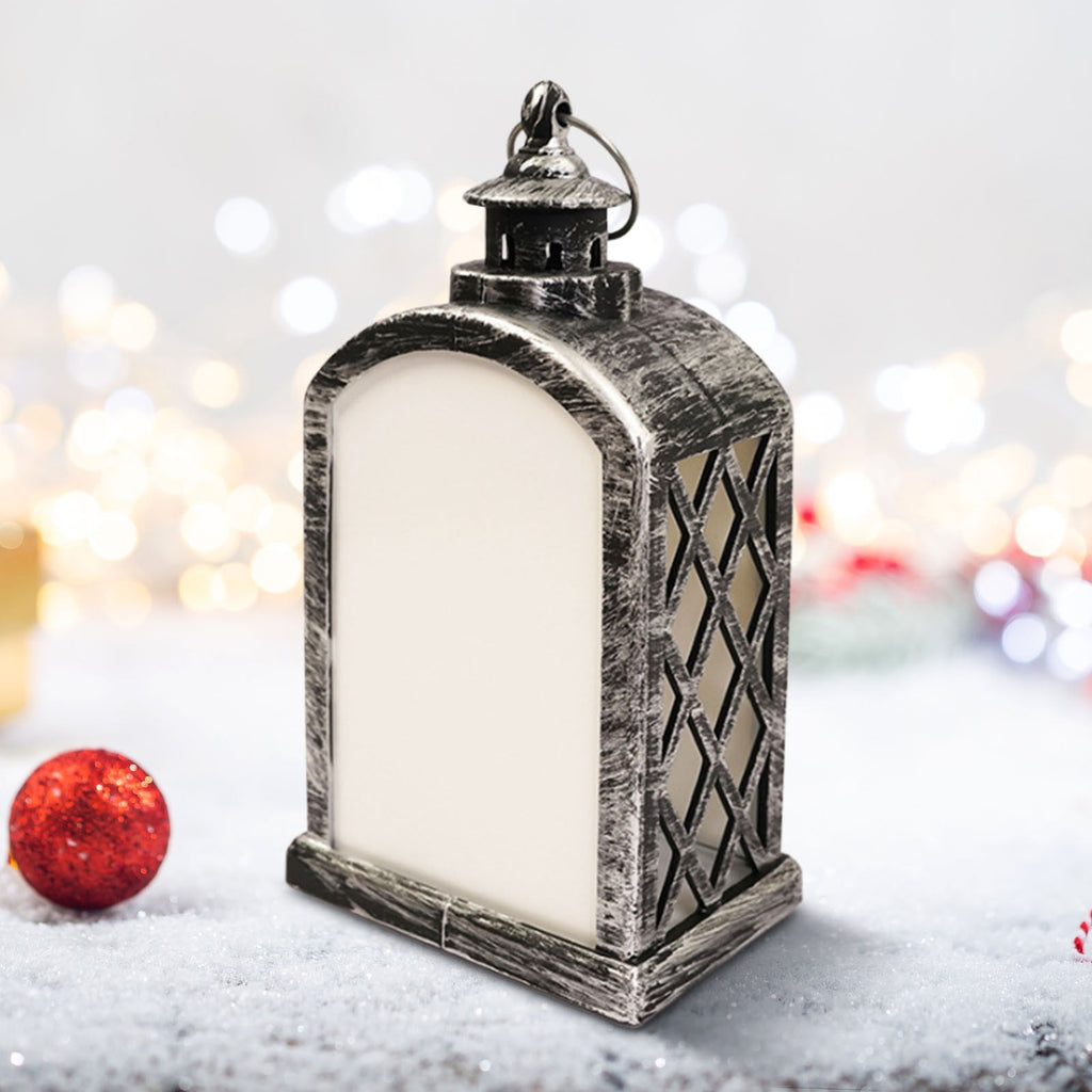 Clearance!Christmas Sublimation LED Lantern, DIY LED Lantern Light Blank, Christmas Sublimation LED Lantern Light Decoration, DIY Heat Printing Sublimation Lantern for Home Christmas Decoration