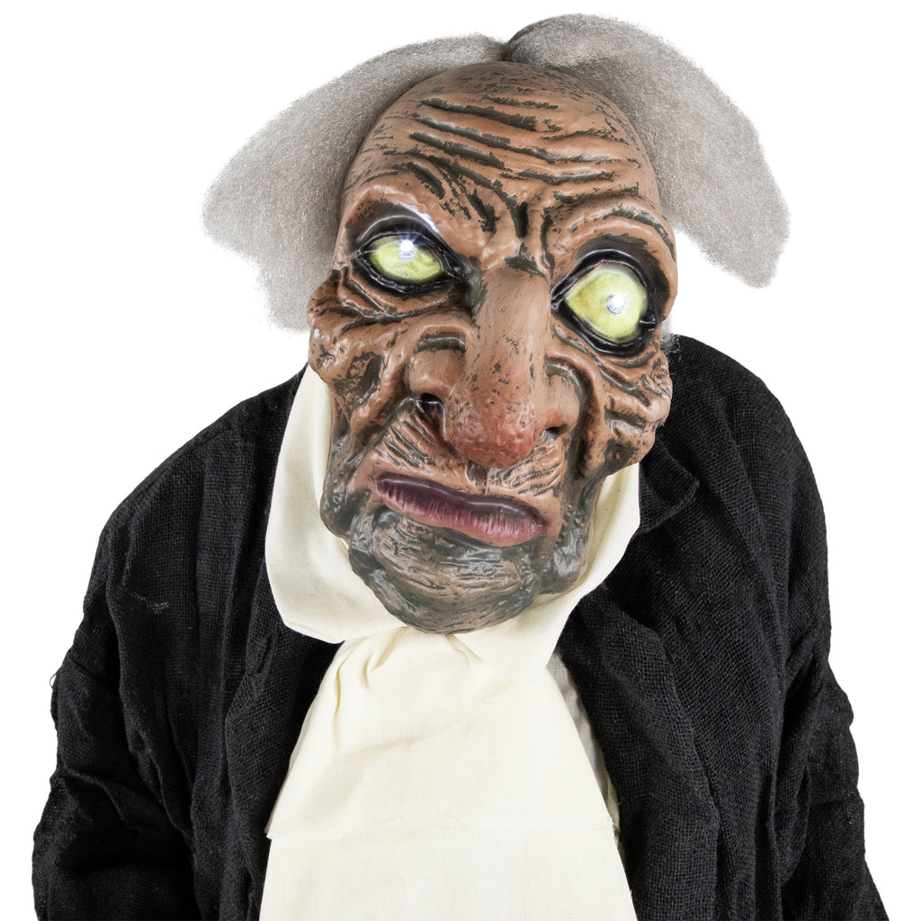 Northlight LED Lighted Animated Butler with Sound Halloween Decoration - 5.5' - Clear Lights