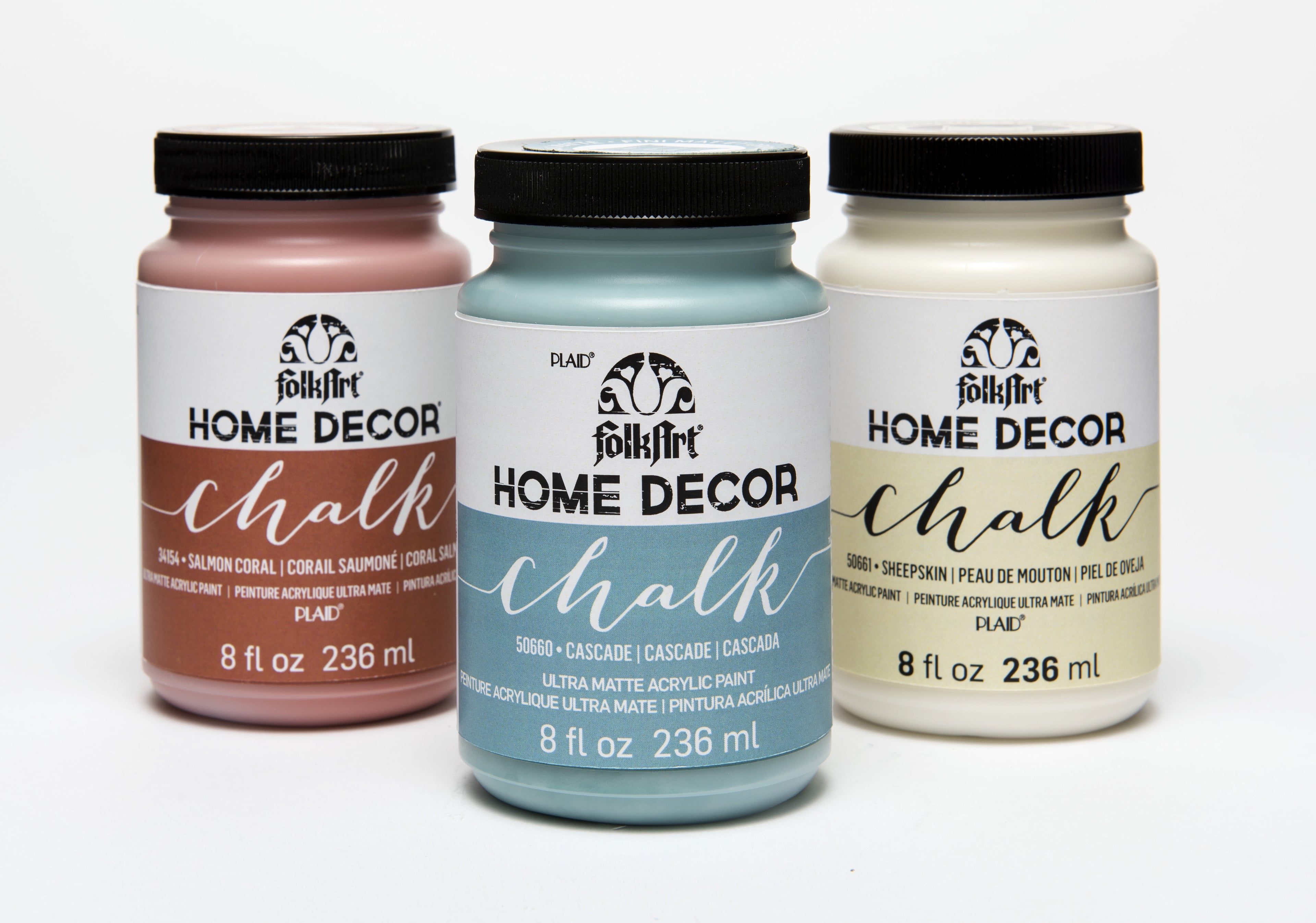 FolkArt Home Décor Chalk Acrylic Craft Paint, Java, Ultra Matte Finish, 8 fl oz