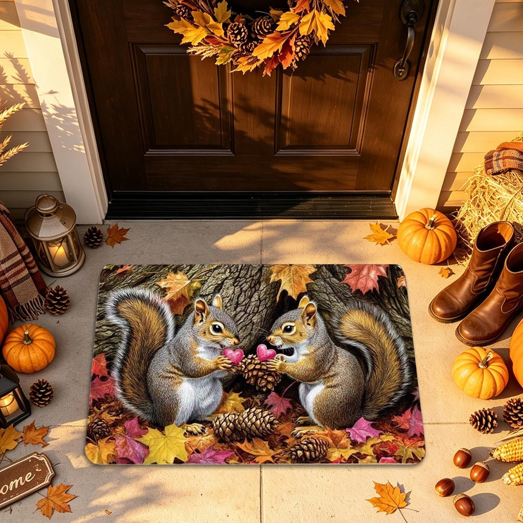 Autumn Door Mat for Entryway, 16x24 Inch, Fall-Themed Floor Doormat for Home Decor, Non-Slip Rug Mat for Living Room, Kitchen, Bedroom, Gifts for Fall Lovers (E)
