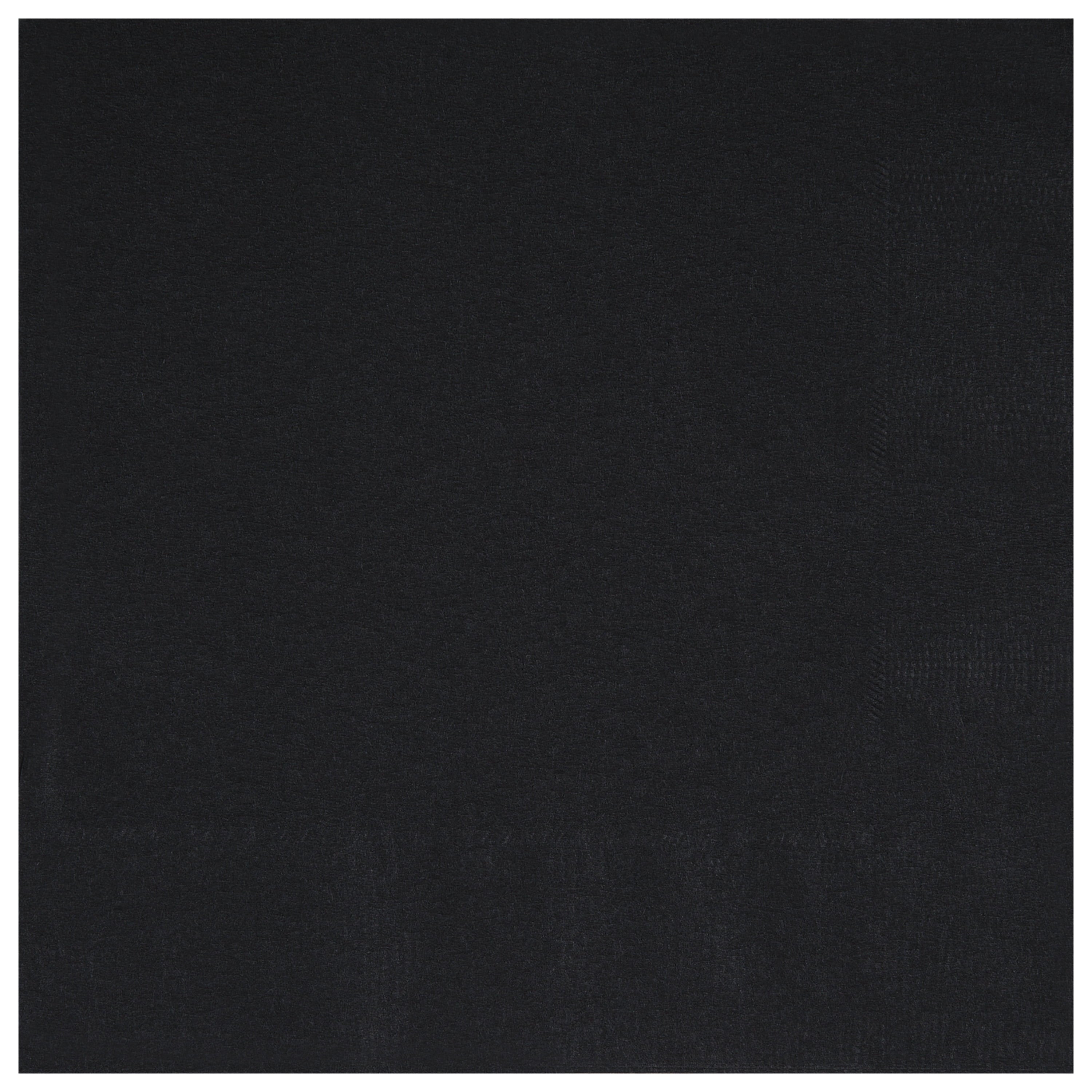 Way To Celebrate Disposable Paper Party Napkins, Black, 6.5 in x 6.5 in, 24 Count