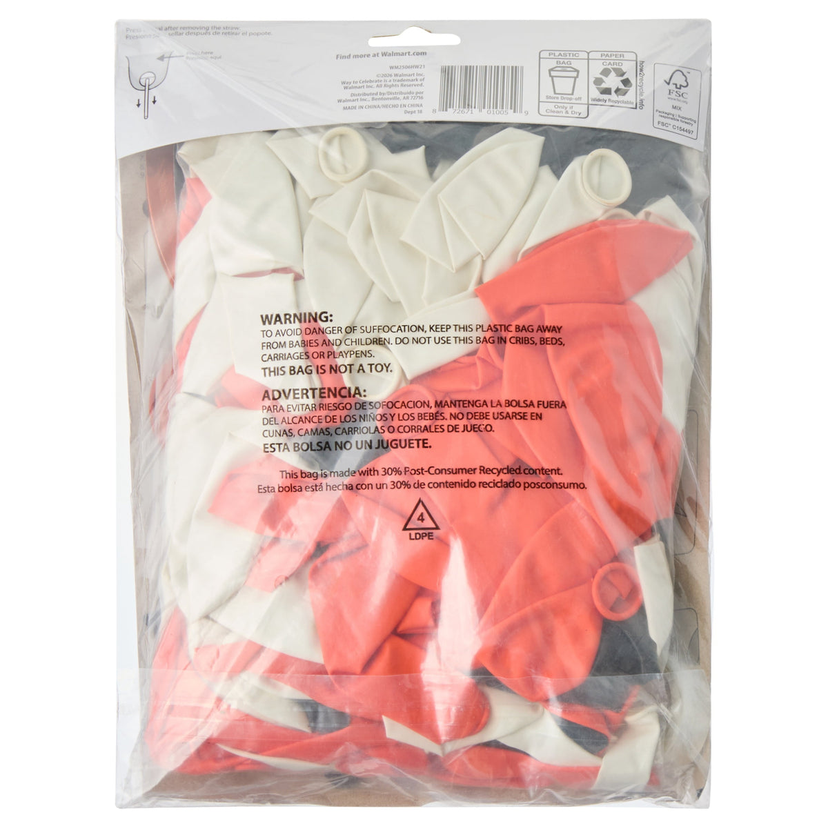Balloon Arch Kit, Orange/Black/White, Halloween by Way To Celebrate