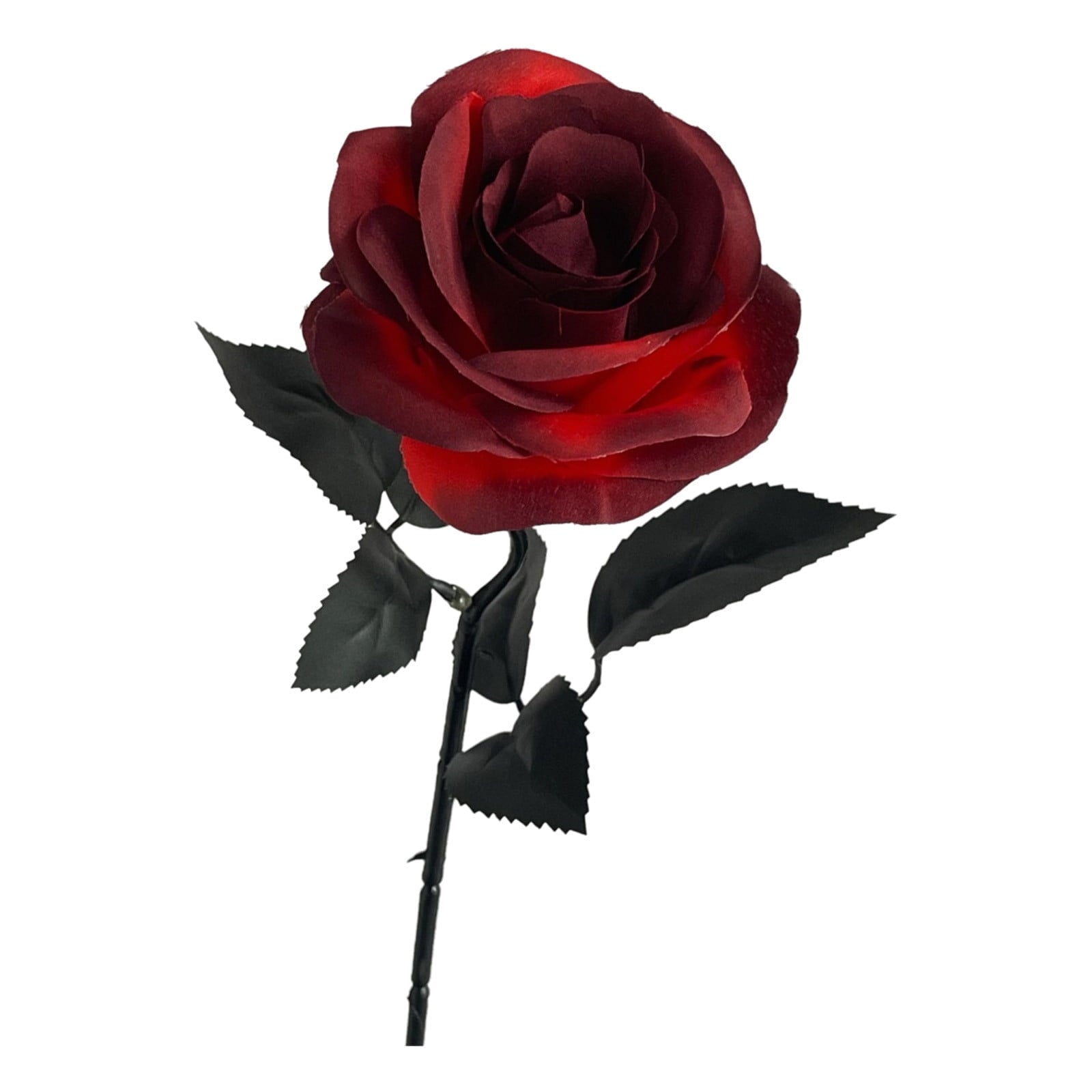 AZXY Halloween Decor, Halloween Indoor Decor, Halloween Tabletop, Artificial Red Silk Rose Stems, Gothic Fake Floral Bouquet, Halloween Decorations for Home Table Party Decor