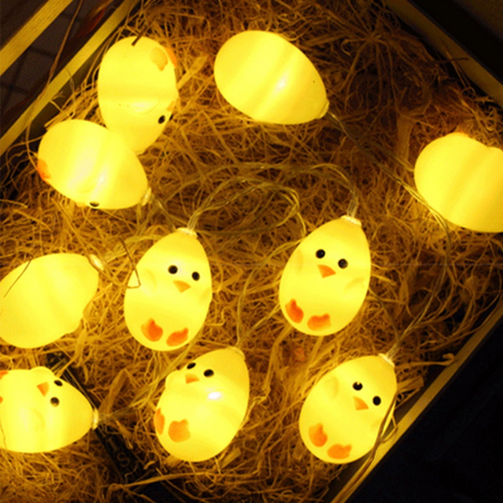 Stijggn 10 Easter Lights Outdoor Easter Decor LED Bunny Lights Plug in Easter Lights String for Indoor Outdoor Spring Decor & Easter Decor