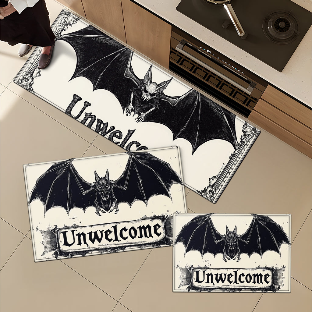 YIMEIS Halloween decoration Kitchen rugs Washable flannel Printed Area Rug and Mats DoorMats, bath mat,Autumn and Winter Festival Decoration-Halloween Undead 15.7'' x 23.6''