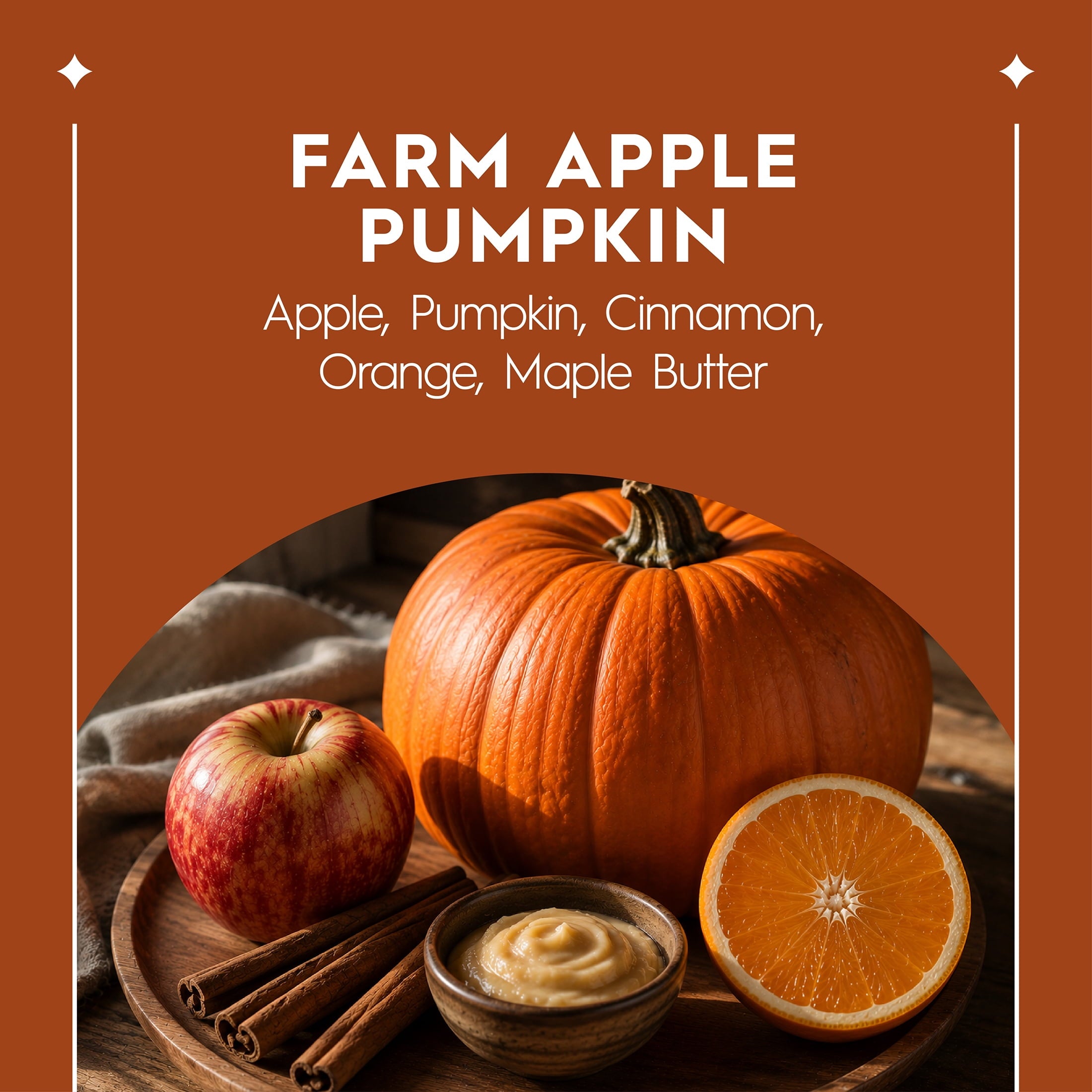 Better Homes & Gardens 3-Wick 30 oz Glass Jar Candle, Farm Apple Pumpkin
