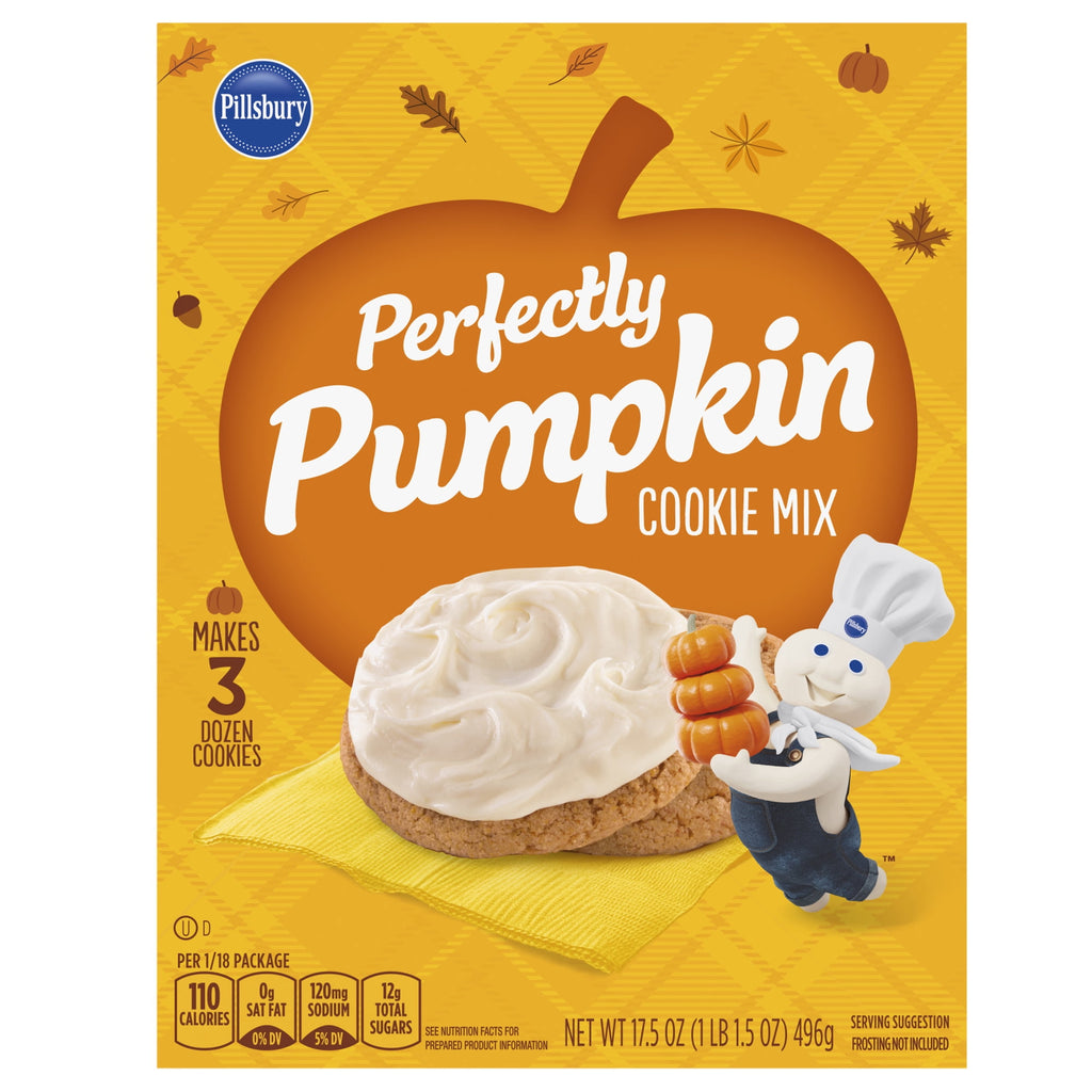 Pillsbury Perfectly Pumpkin Cookie Mix, 17.5 oz Box