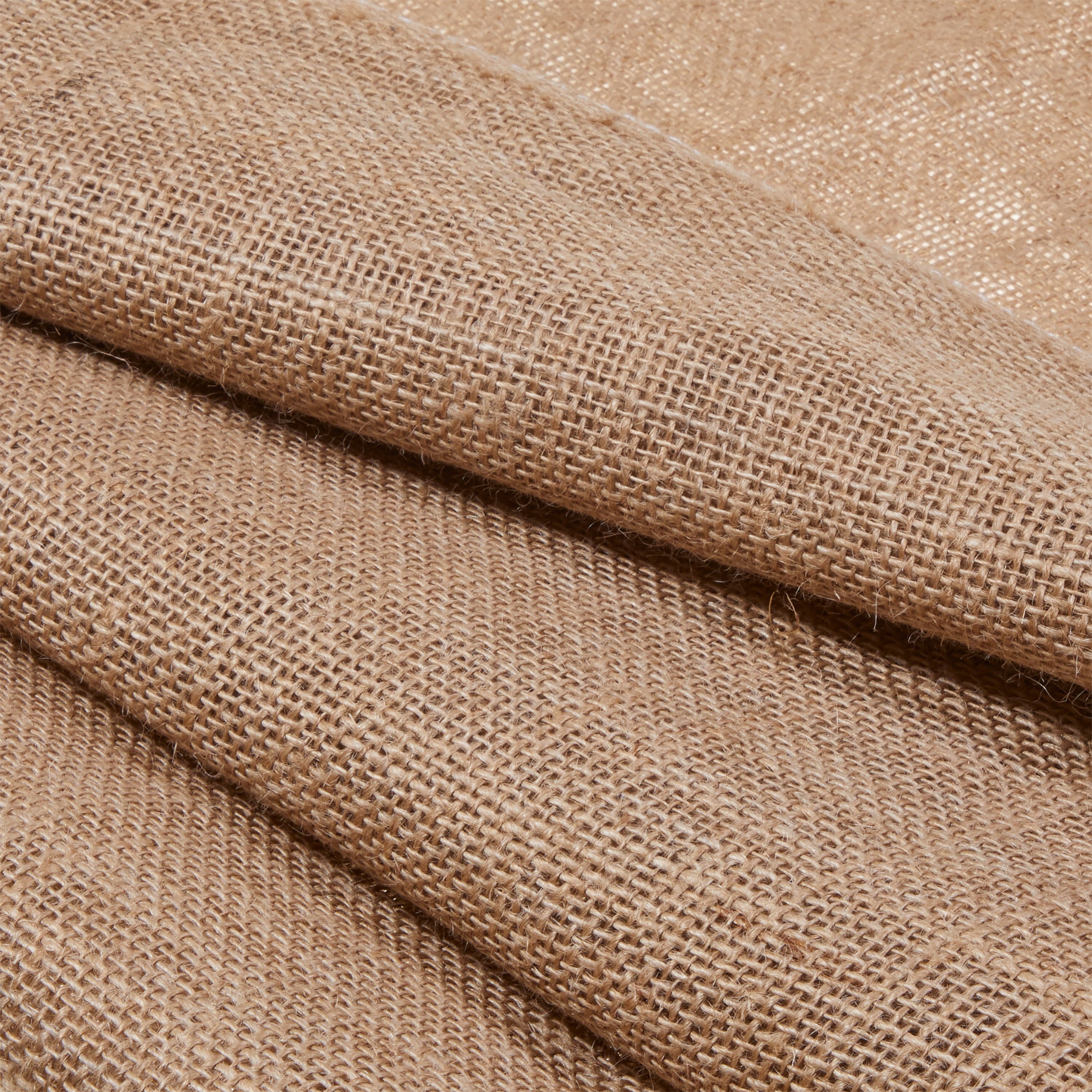 Allen Company Folded & Precut Jute Burlap Craft Fabric, 46"W x 2-Yards, Natural