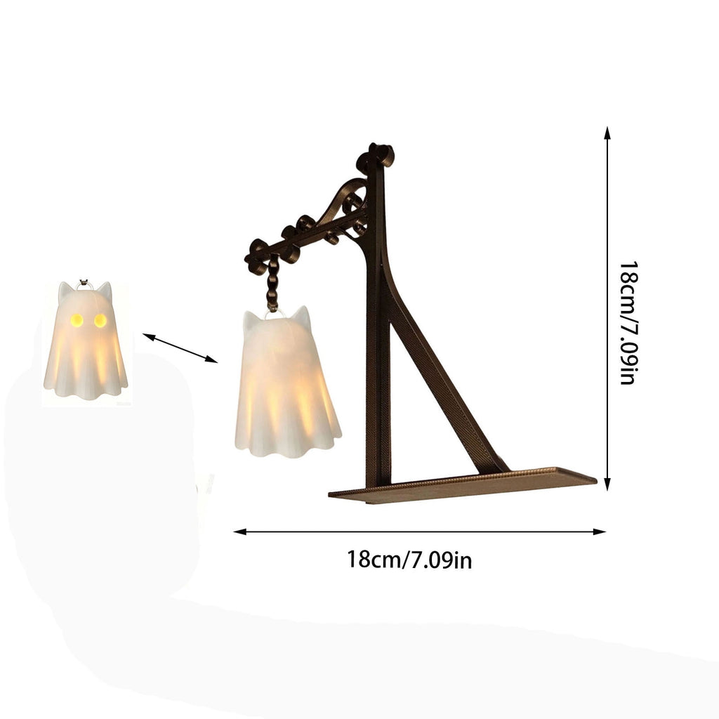 Nkmbld Halloween Bookshelf Lamp, Vintage Library Lantern Decorative Bookshelf Lighting, Hanging Ghost Lantern Book Shelf Light, Halloween Decorations Indoor