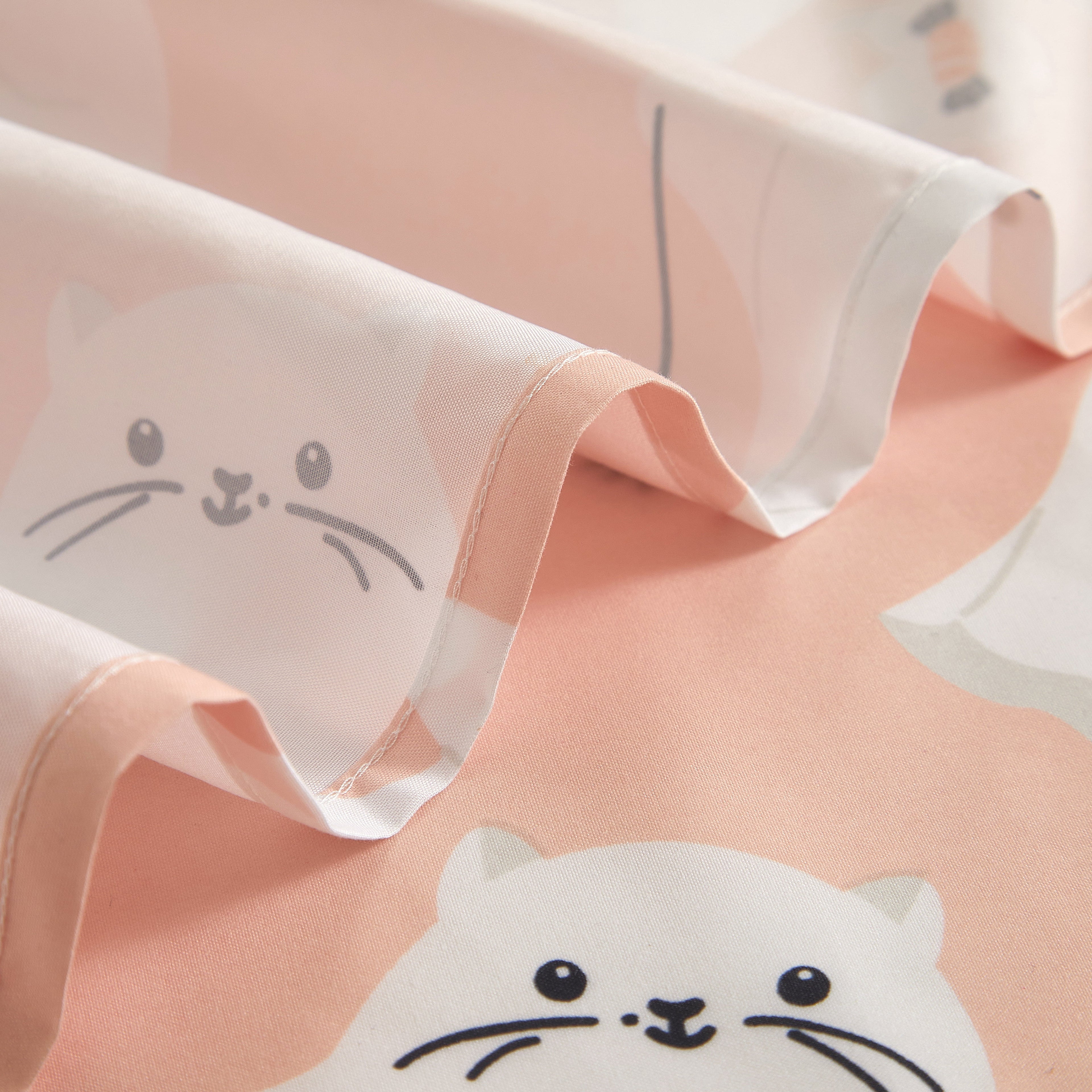 Way To Celebrate 13-Piece Cute Ghost Shower Curtain Set with 12 Hooks, Pink