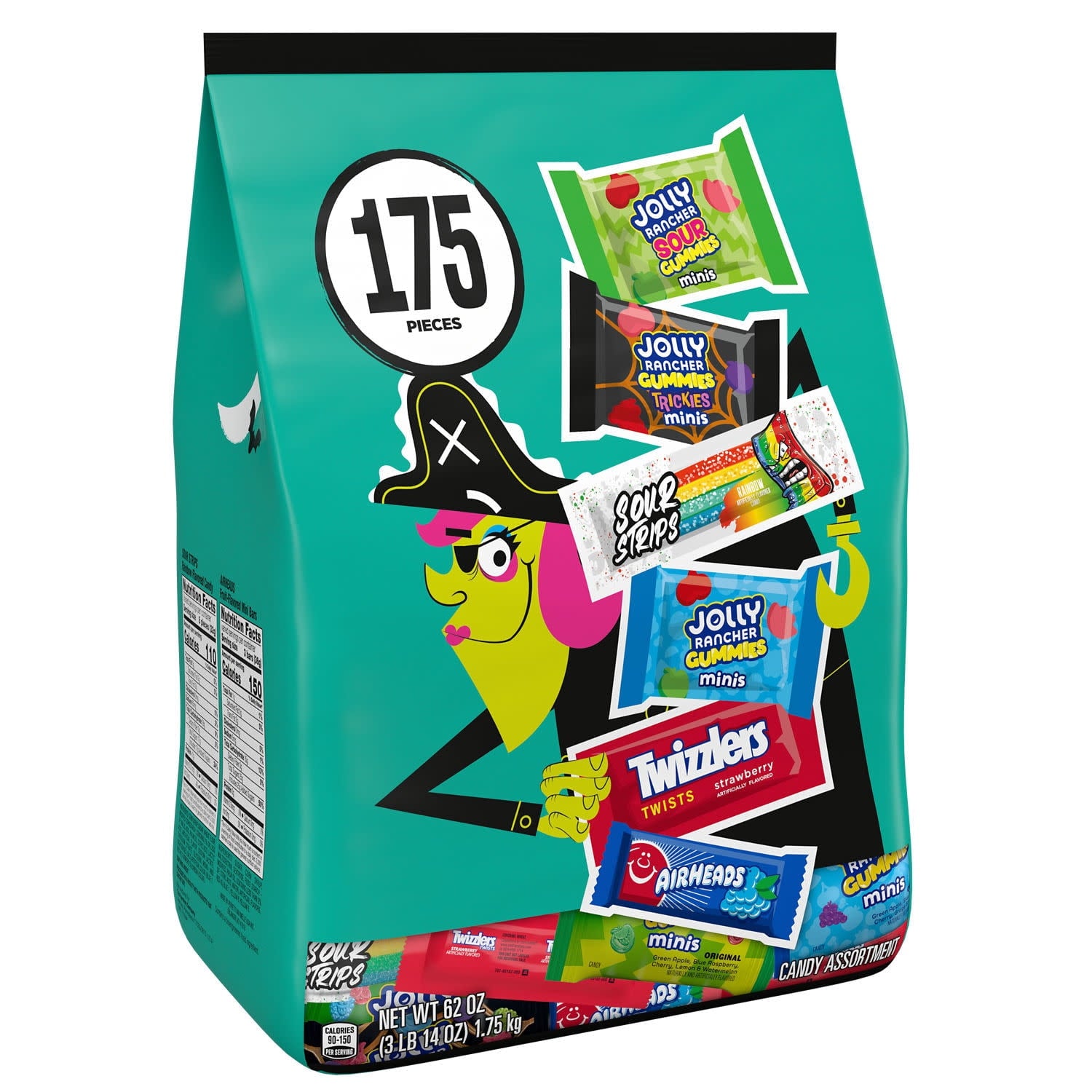 Hershey Assorted Fruit Flavored, Halloween Candy Variety Bag, 24.39 oz (70 Pieces)