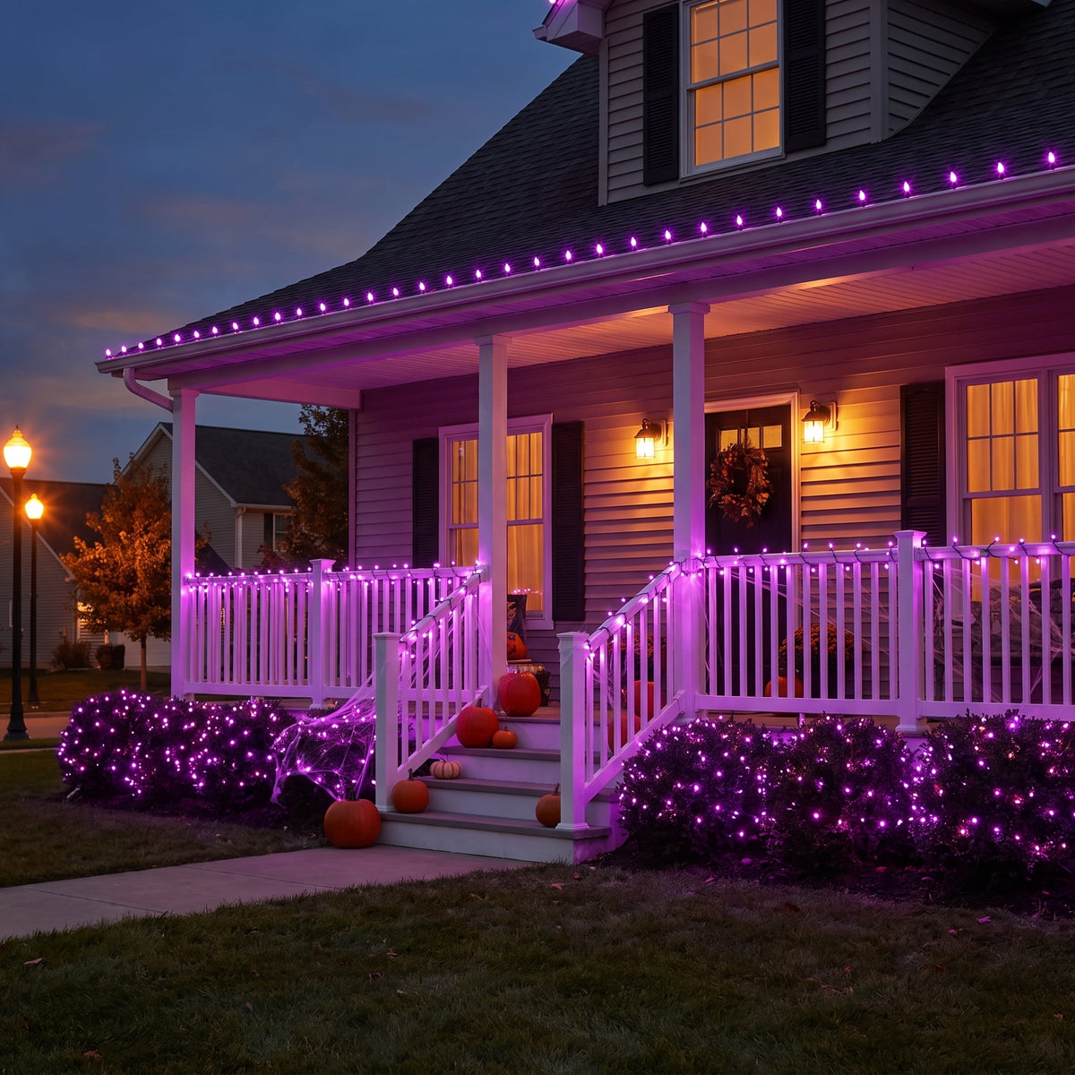 Indoor/Outdoor 500-Count LED Mini String Lights, Purple, 98.5', Halloween by Way To Celebrate