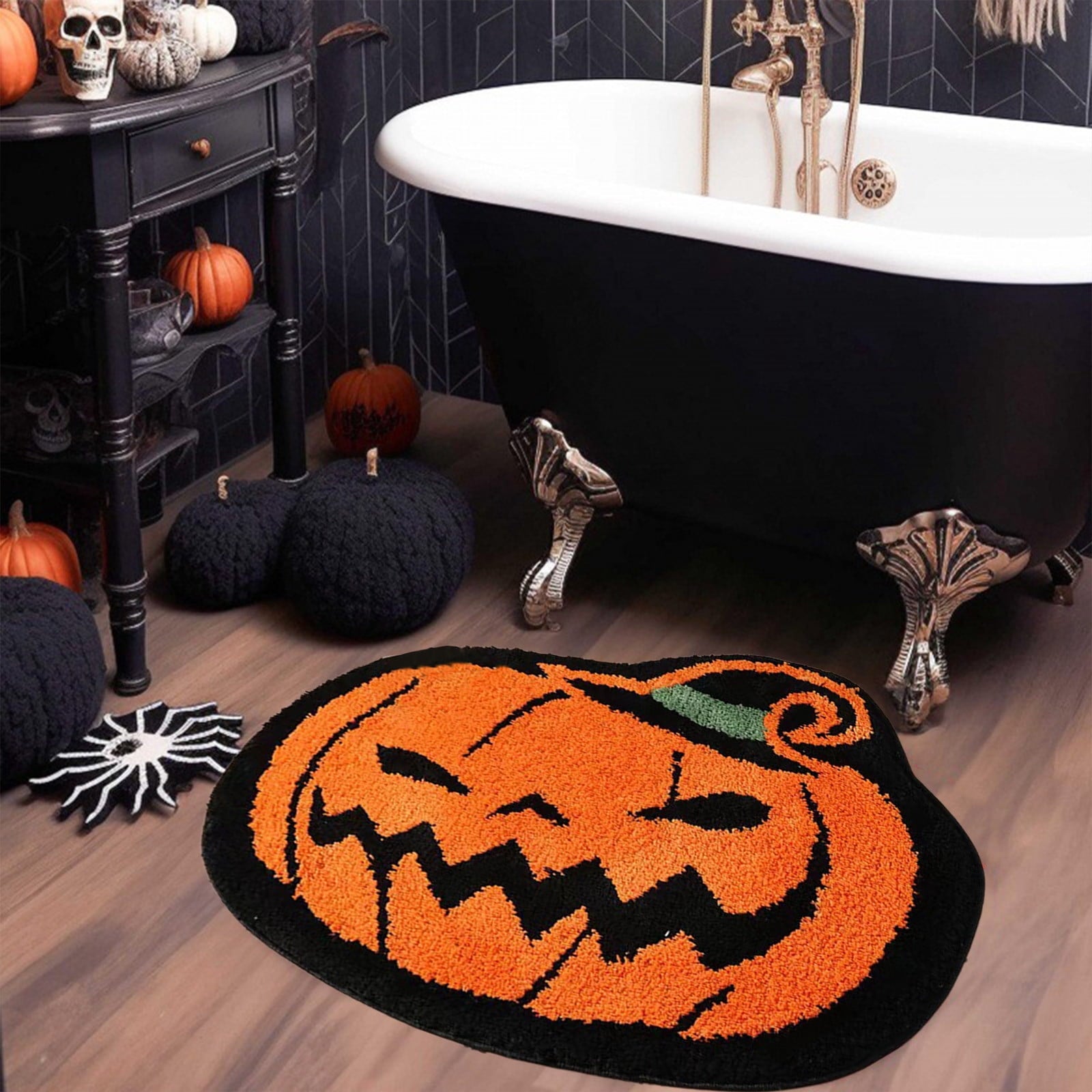 Halloween Bathroom Decor Fall Bathroom Decor Halloween Rug Kitchen Decor Bath Mat Fall Bathroom Rugs Halloween Decor Halloween Decorations Room Decor