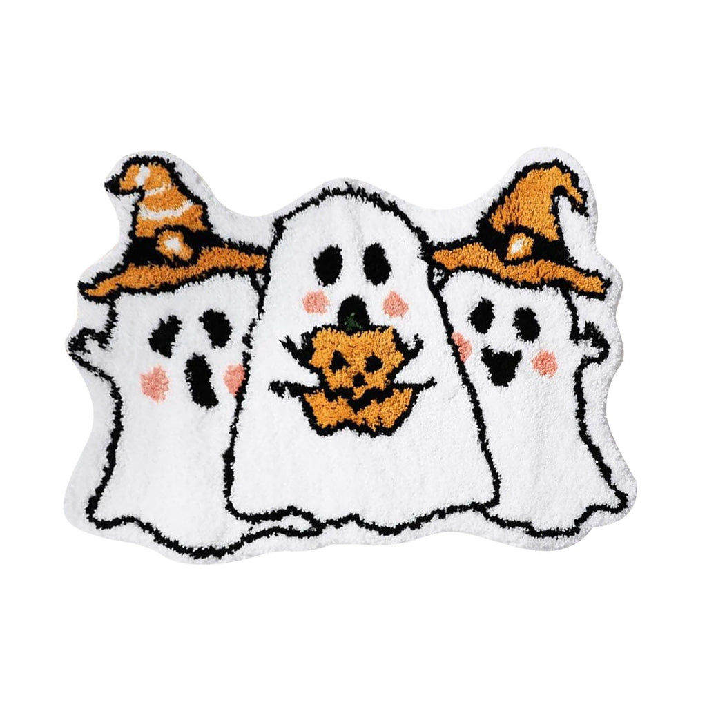 Stijggn Halloween Kitchen Rugs Halloween Mat Halloween Decorations Doormat, Welcome Mats for Front Door,Spooky Outdoor Mats for Front Door, Living Room, Bedroom, K-ids' Room