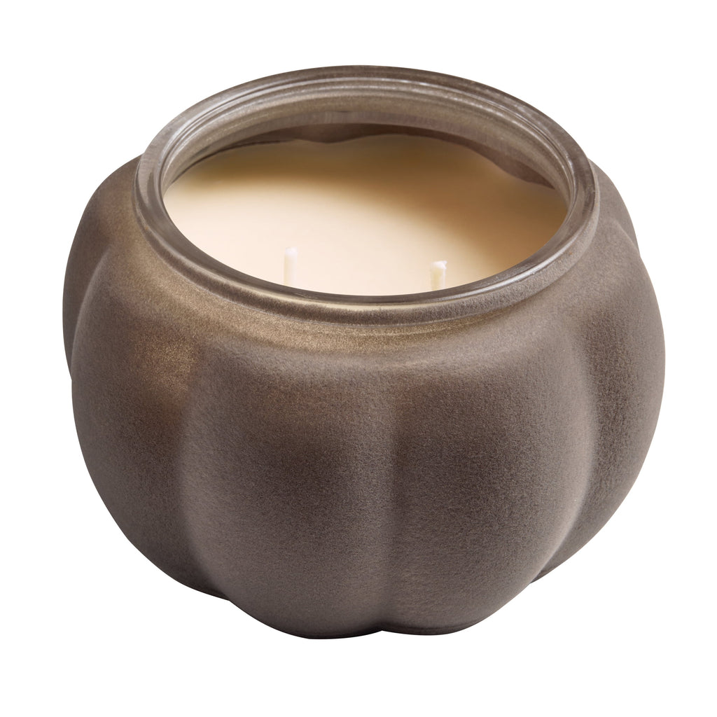 Better Homes & Gardens Flocked Pumpkin Jar Candle, Pumpkin Snickerdoodle Swirl, 2-Wick, 12.7 oz