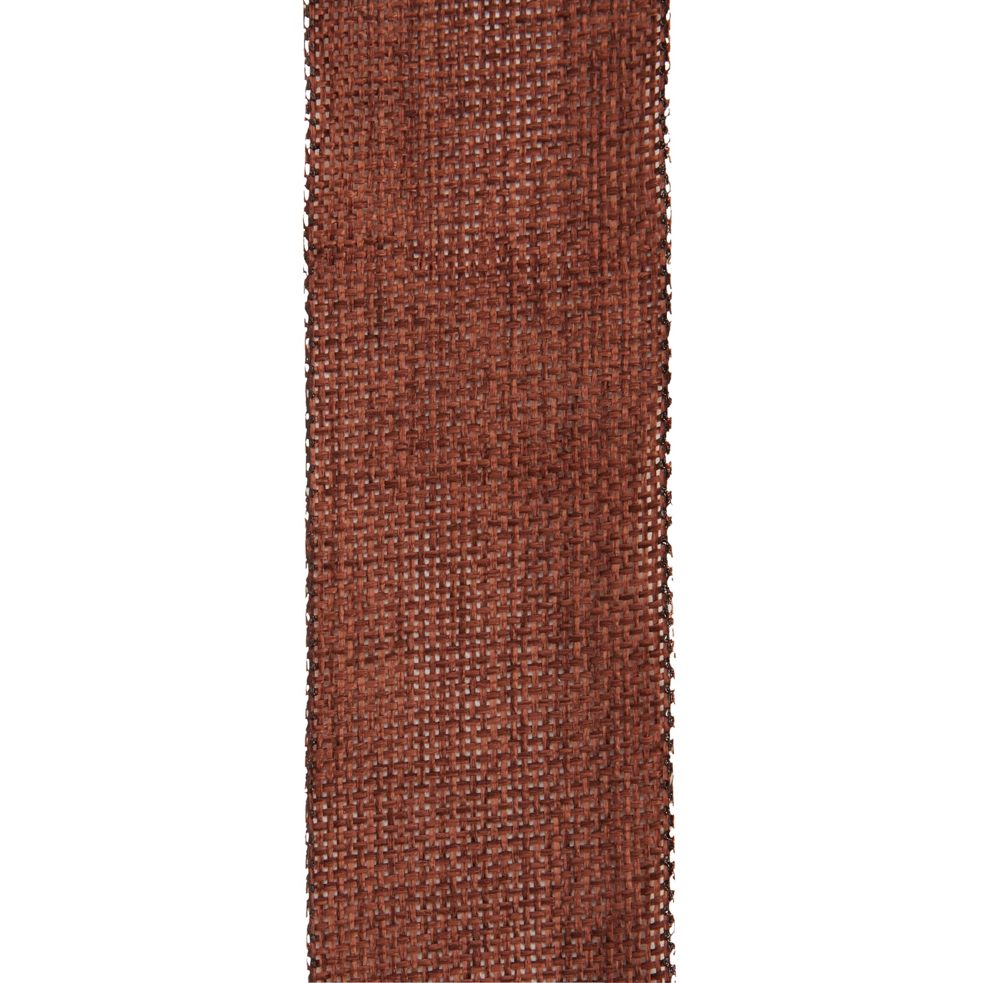 Offray Ribbon, Torrid Orange 1 1/2 inch Woven Burlap Woven Ribbon, 9 feet