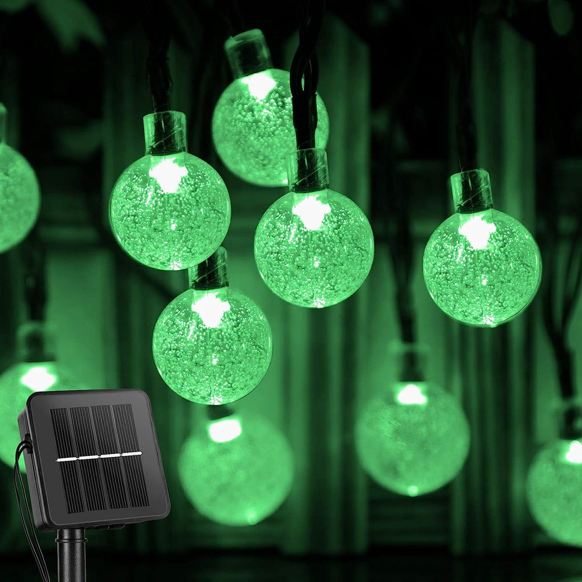LINLIN Solar Crystal Ball String Lights,Waterproof LED Bubble Globe Solar Fairy Lights 8 Mode Ball String Lights for Bistro Garden Yard Home Party Wedding Christmas Decoration