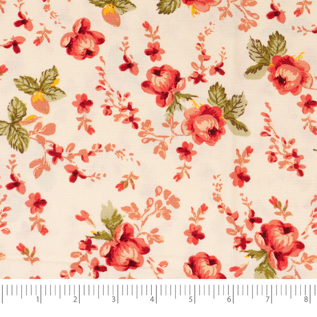 Waverly Inspirations 45 in 100% Cotton Sewing & Craft Fabric, 2 yd Pre-Cut, Vintage Blue