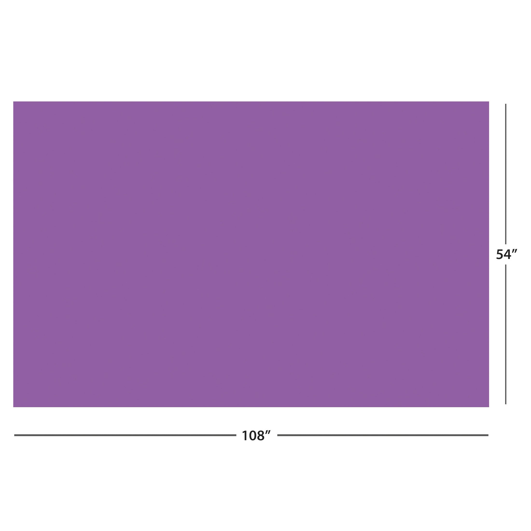 Way To Celebrate Plastic Table Cover, Purple, Rectangular, 54 in x 108 in, 1 Count