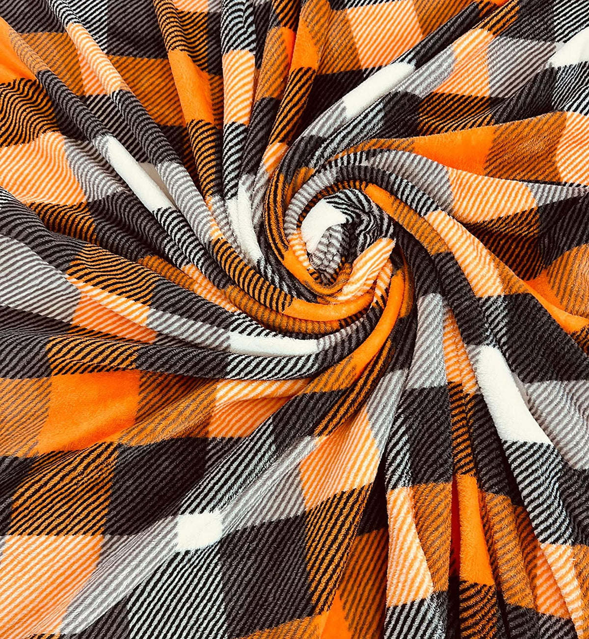 Serafina Home Halloween Throw Blanket: Fuzzy Boo! Jack O'Lantern Spider Webs Skull and Black Cats Print on Velvet Fleece for Sofa Bed Couch Chair Dorm
