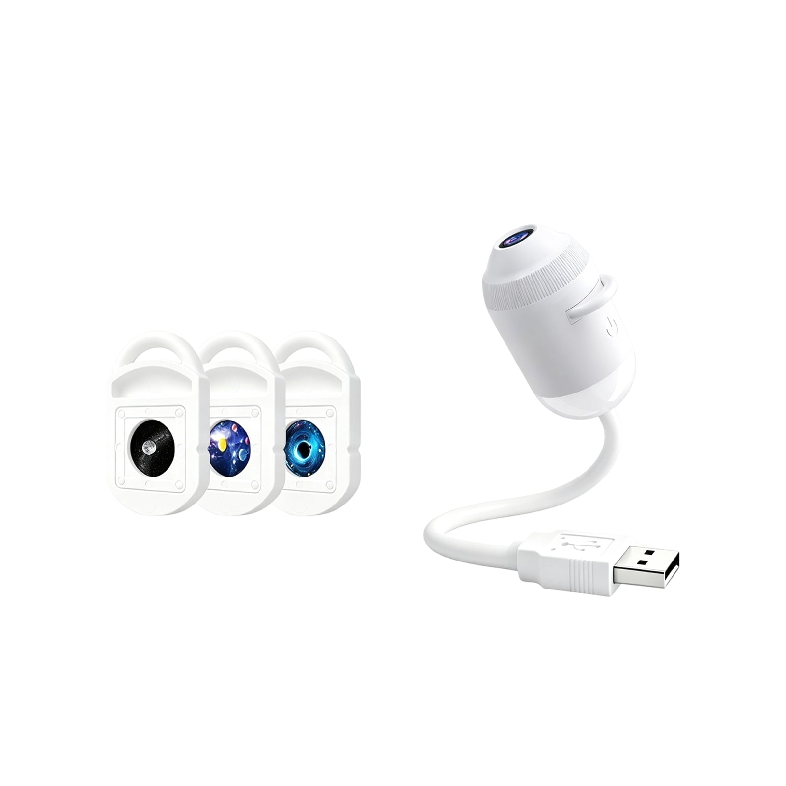 2026 NEW HD Smart Dynamic 5D Holographic Night Light Projector, 2-in-1 Galaxy Star & Ocean Ceiling Projector with 1 HD Films, 360° Flexible USB Powered Ambient Light for Bedroom & Room Decor