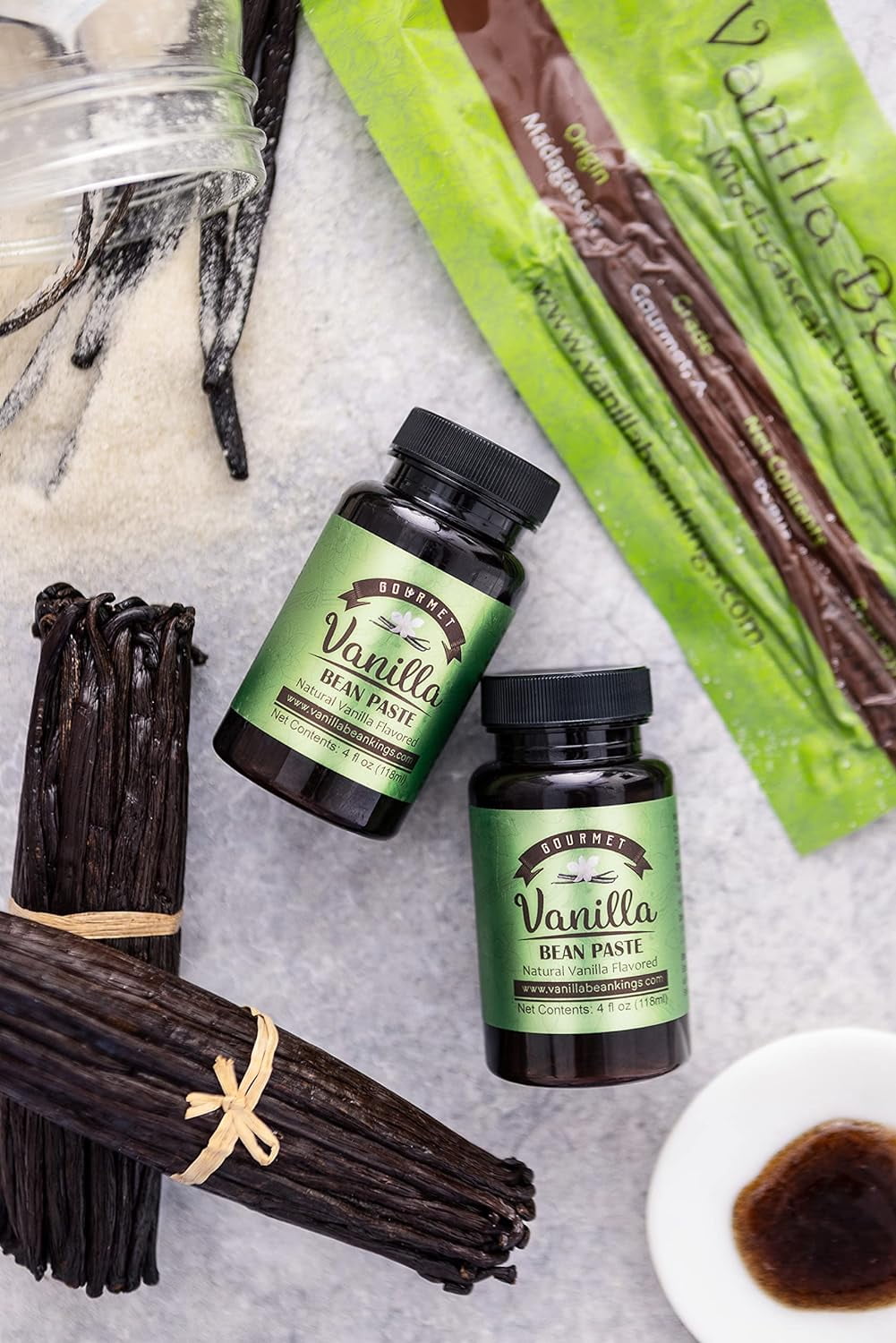 Madagascar Vanilla Bean Paste for Baking & Cooking - Made with Real Vanilla Seeds - 8 OZ