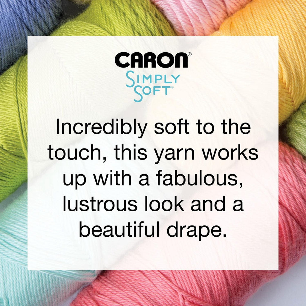 Caron® Simply Soft® Yarn, #4 Medium Acrylic Yarn, 6oz/170g, 315 yds, Soft Pink
