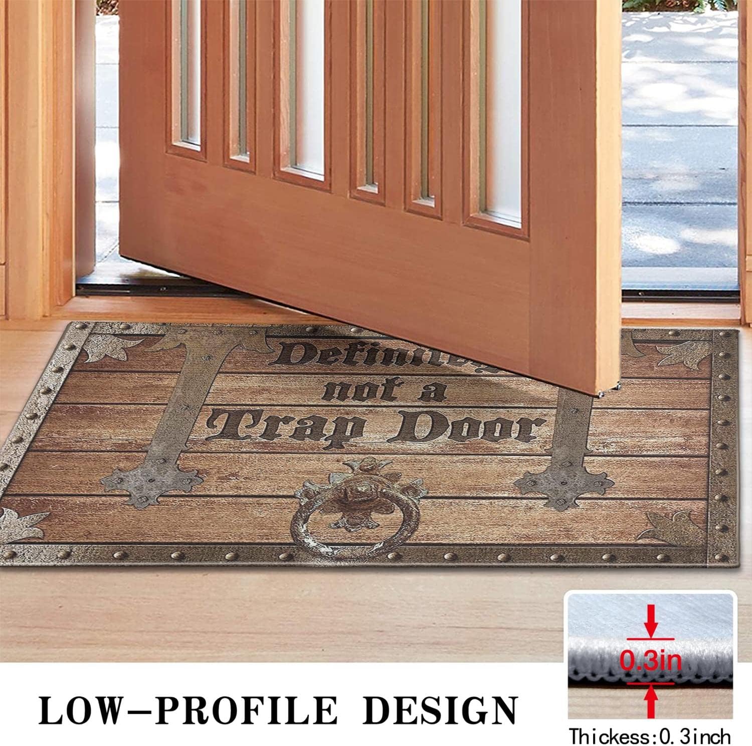 Bear Rugs Tribal Doormat Non-Slip Absorbent Resist Dirt Front Door Mat Machine Washable Welcome Mats Outdoor Inside Floor Rugs for Entryway 30" X 17"…