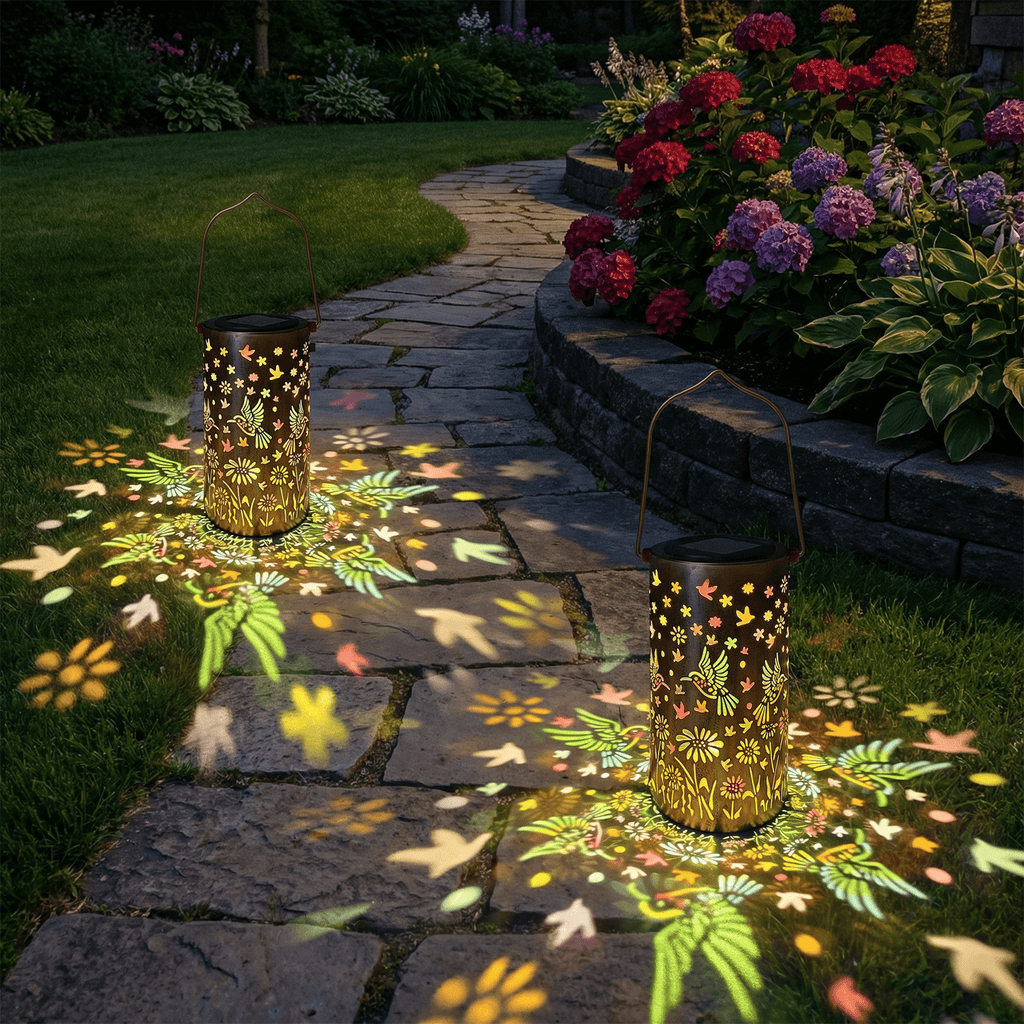 Colorful Solar Lanterns IP65 Outdoor Waterproof, Mother's Day Gifts for Women Mom Grandma - LED Colorful Sunflower Solar Lights Metal Hanging Lantern for Patio Yard Porch