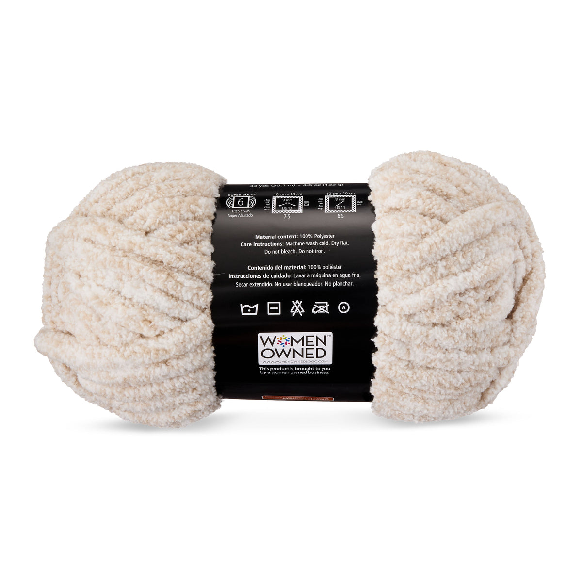 Mainstays Chenille Heathered Yarn Multi-Pastel, 33 Yards, 100 Percent Polyester, Super Bulky Weight