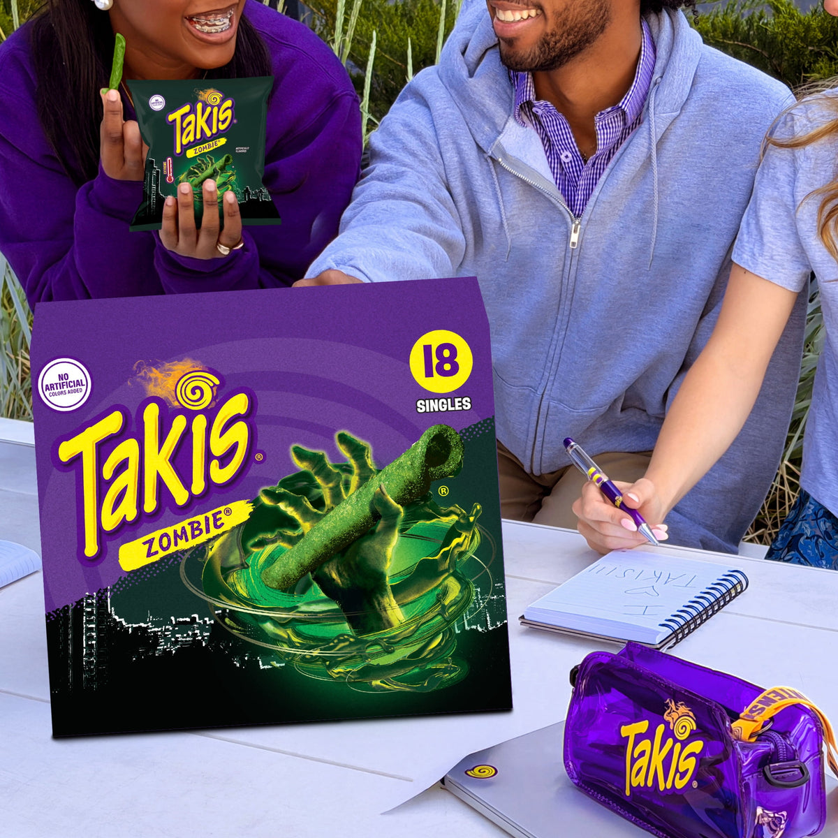 Takis Zombie 18 pc / 1 oz Multipack, Habanero & Cucumber Rolled Tortilla Chips