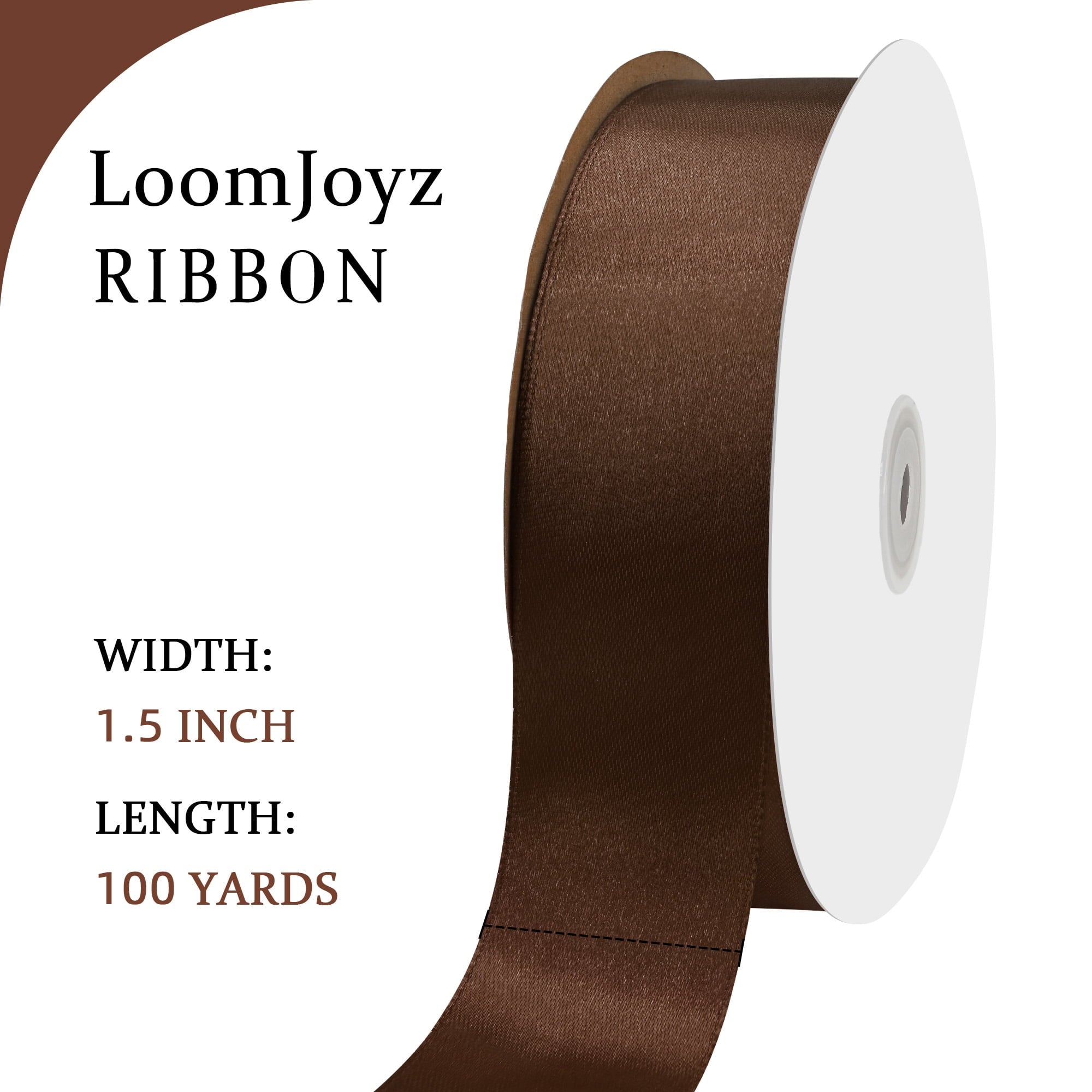 THEGLY 1.5 inch x 100 Yard Red Satin Ribbon Perfect for Gift Wrapping, Crafts, Christmas, Hair Styling, Invitation Decor & More
