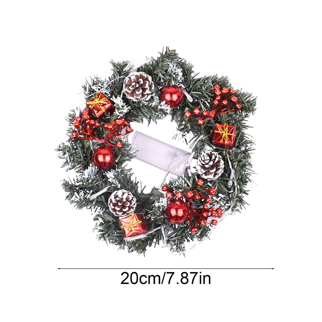 Btomtd Diameter 8" Pumpkin Skull Wreath Halloween Decor Acrylic Round Disk Hanging Ornament with Garland for Front Door Window, A