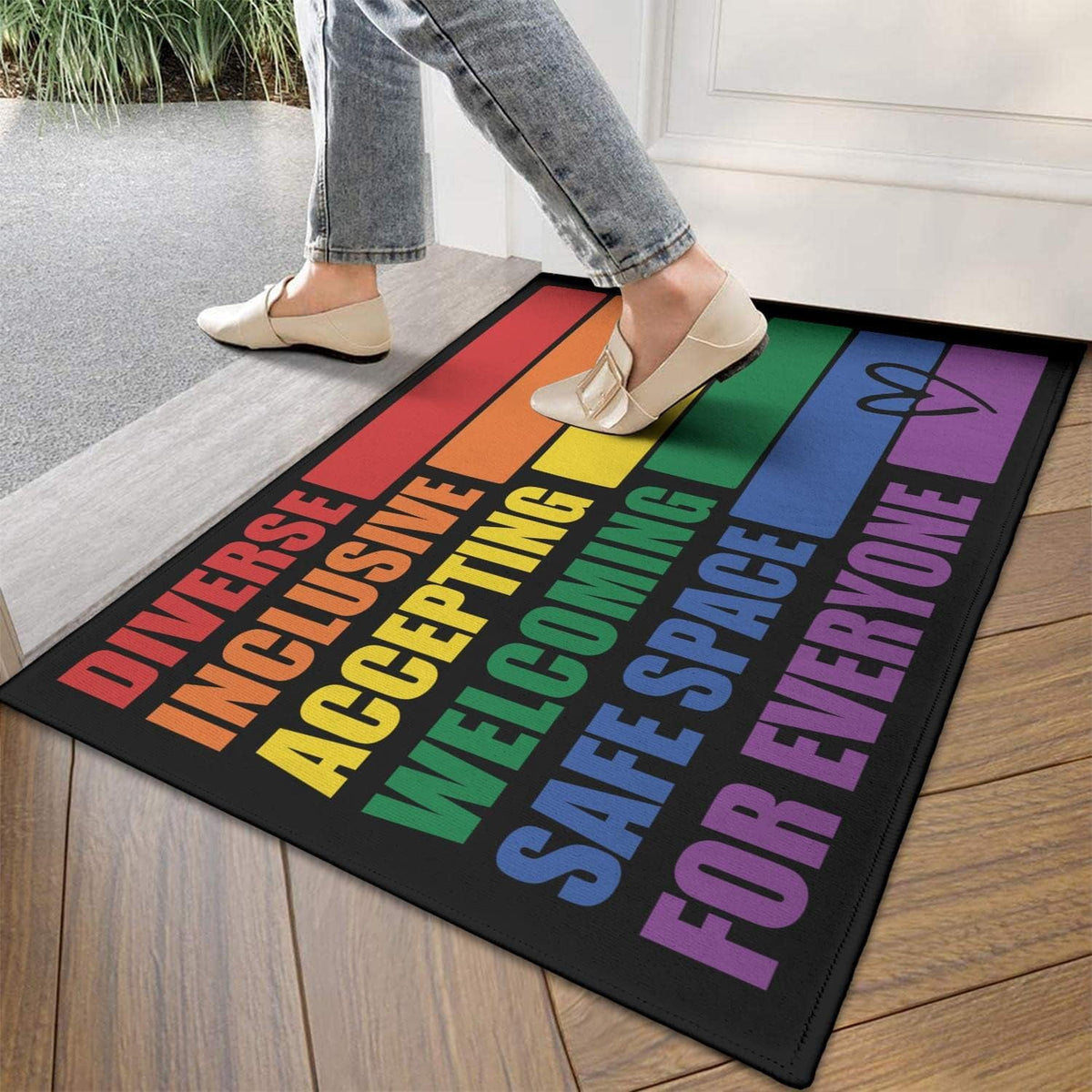 Bear Rugs Tribal Doormat Non-Slip Absorbent Resist Dirt Front Door Mat Machine Washable Welcome Mats Outdoor Inside Floor Rugs for Entryway 30" X 17"…
