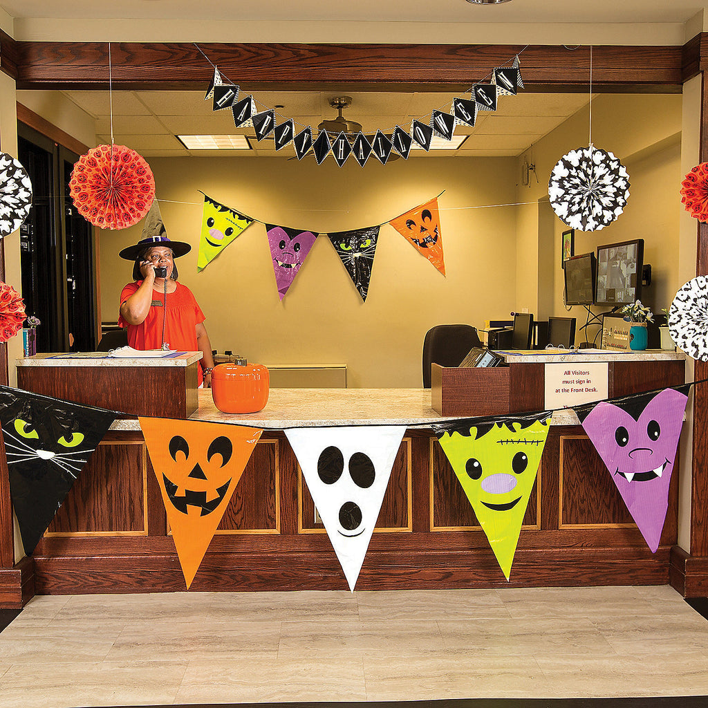 Large Halloween Character Pennant Banner - Party Decor - 1 Piece