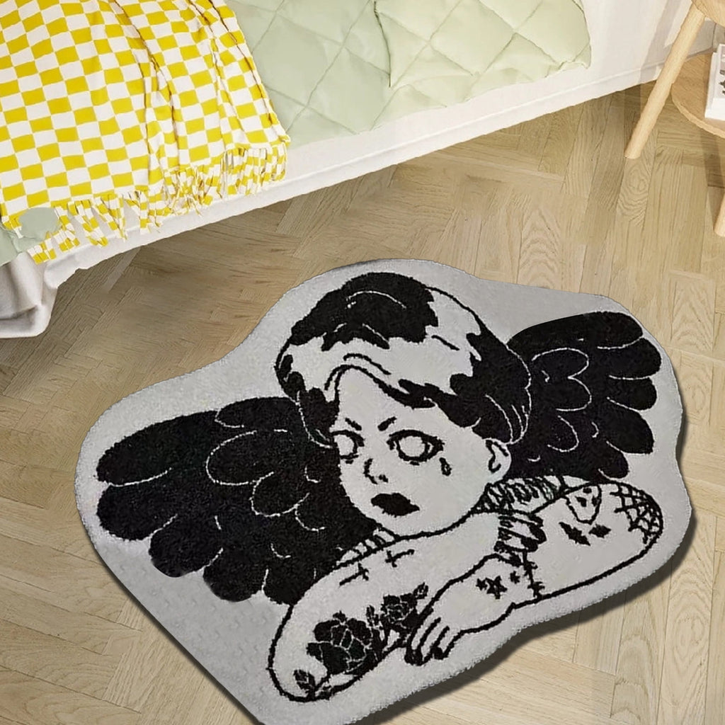 Stijggn Halloween Kitchen Mats for Floor Halloween Rugs Halloween Thanksgiving Decorations Doormat, Welcome Mats for Front Door,Spooky Outdoor Mats for Home Decor Holiday Decorative
