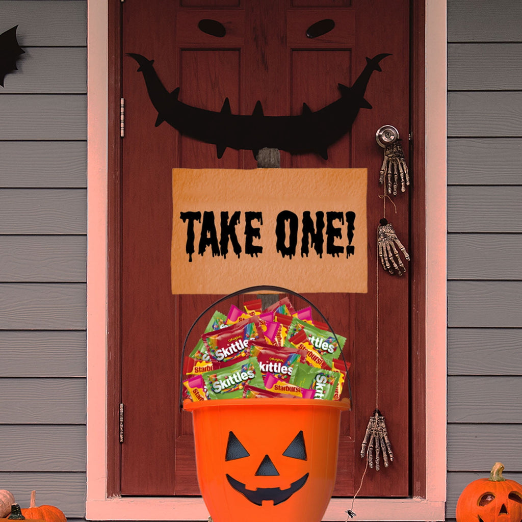 Skittles, Skittles Sours, Starburst, and Starburst FaveREDS Halloween Candy - 50 Ct Bulk Bag