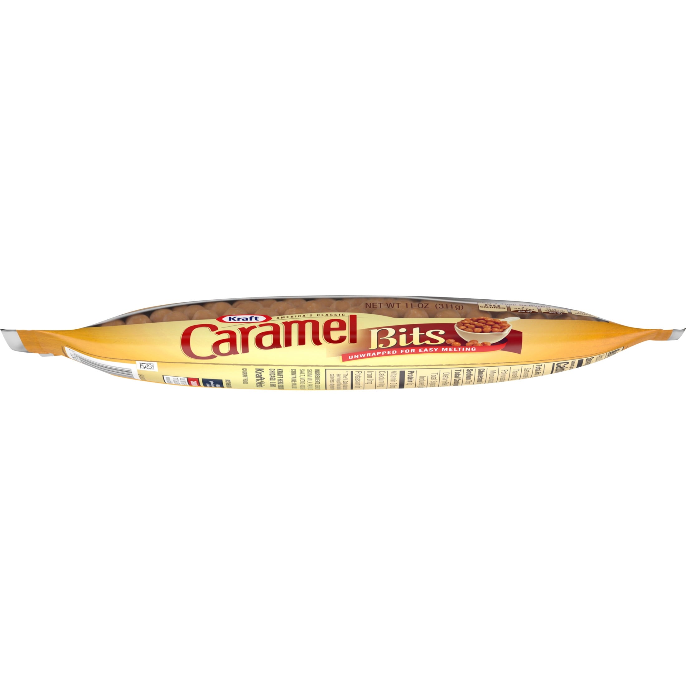 Kraft America's Classic Unwrapped Candy Caramel Bits for Easy Melting, 11 oz Bag