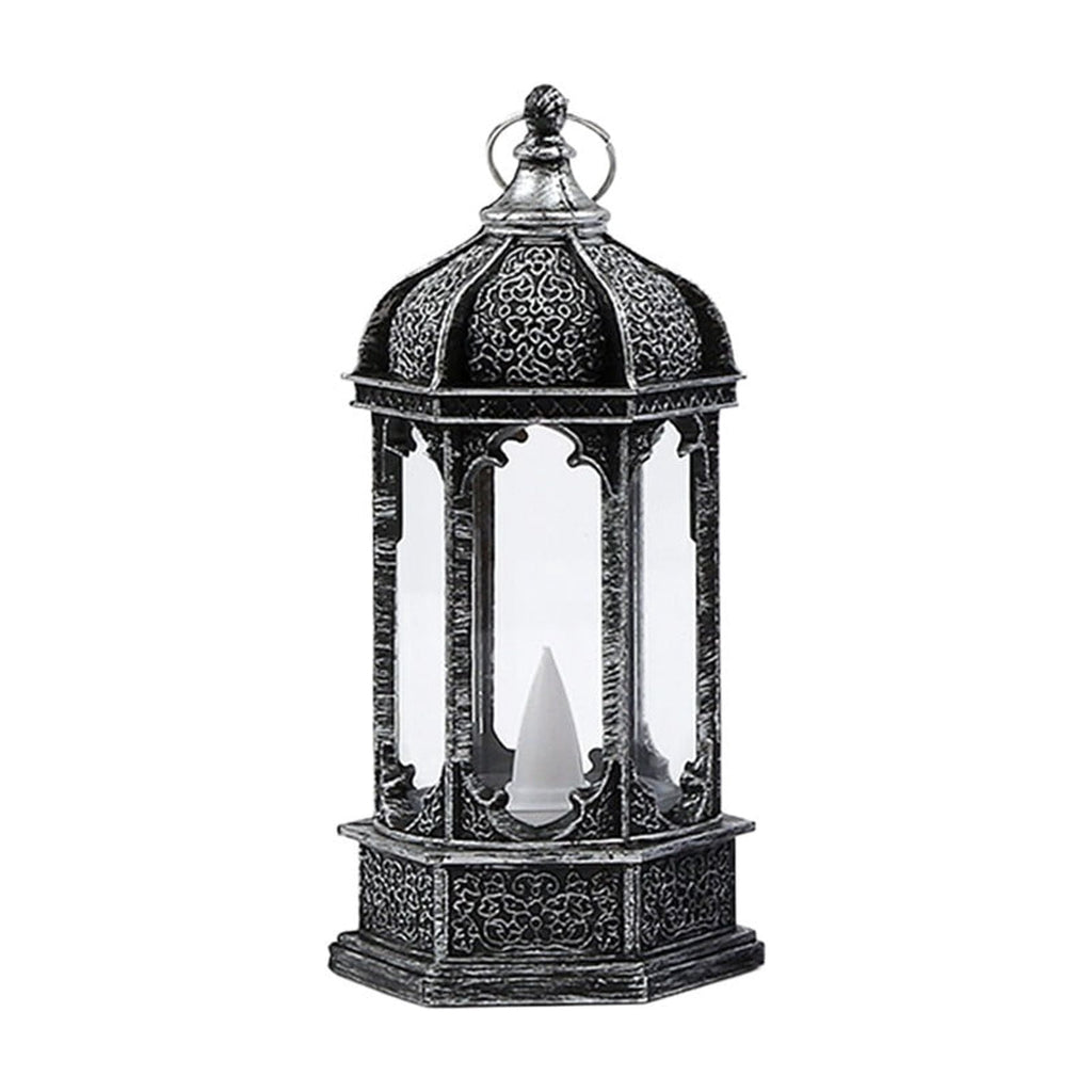 Djiypn Mini Lanterns 2Pack LED Small Lanterns Decorative Indoor Outdoor Hanging Lantern Decorative Candle Light Farmhouse Decor for Weddings Western Camping Party Halloween Christmas Decorations