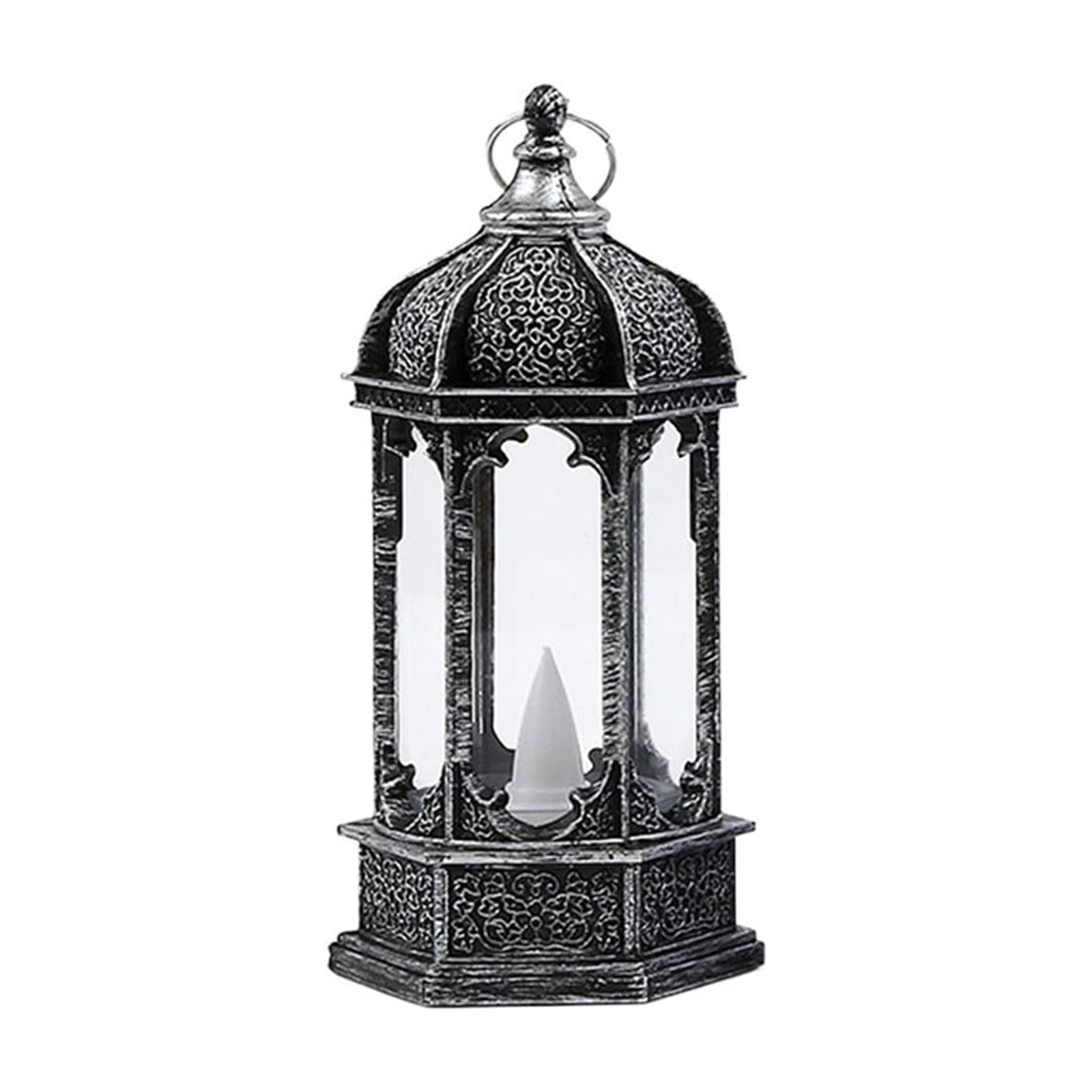 Djiypn Mini Lanterns 2Pack LED Small Lanterns Decorative Indoor Outdoor Hanging Lantern Decorative Candle Light Farmhouse Decor for Weddings Western Camping Party Halloween Christmas Decorations