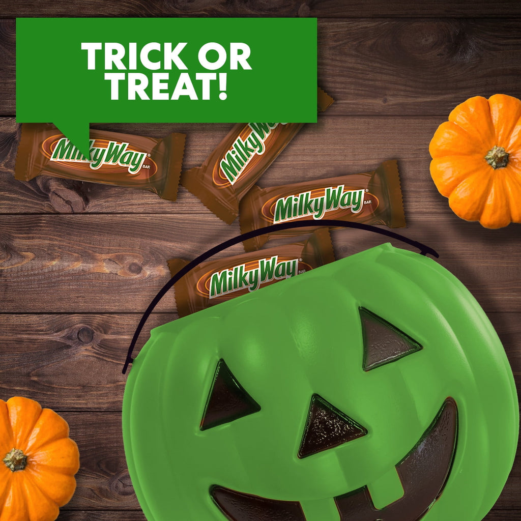 Milky Way Caramel Nougat Fun Size Halloween Chocolate Bars, Treating Bag - 7.69 oz Bag