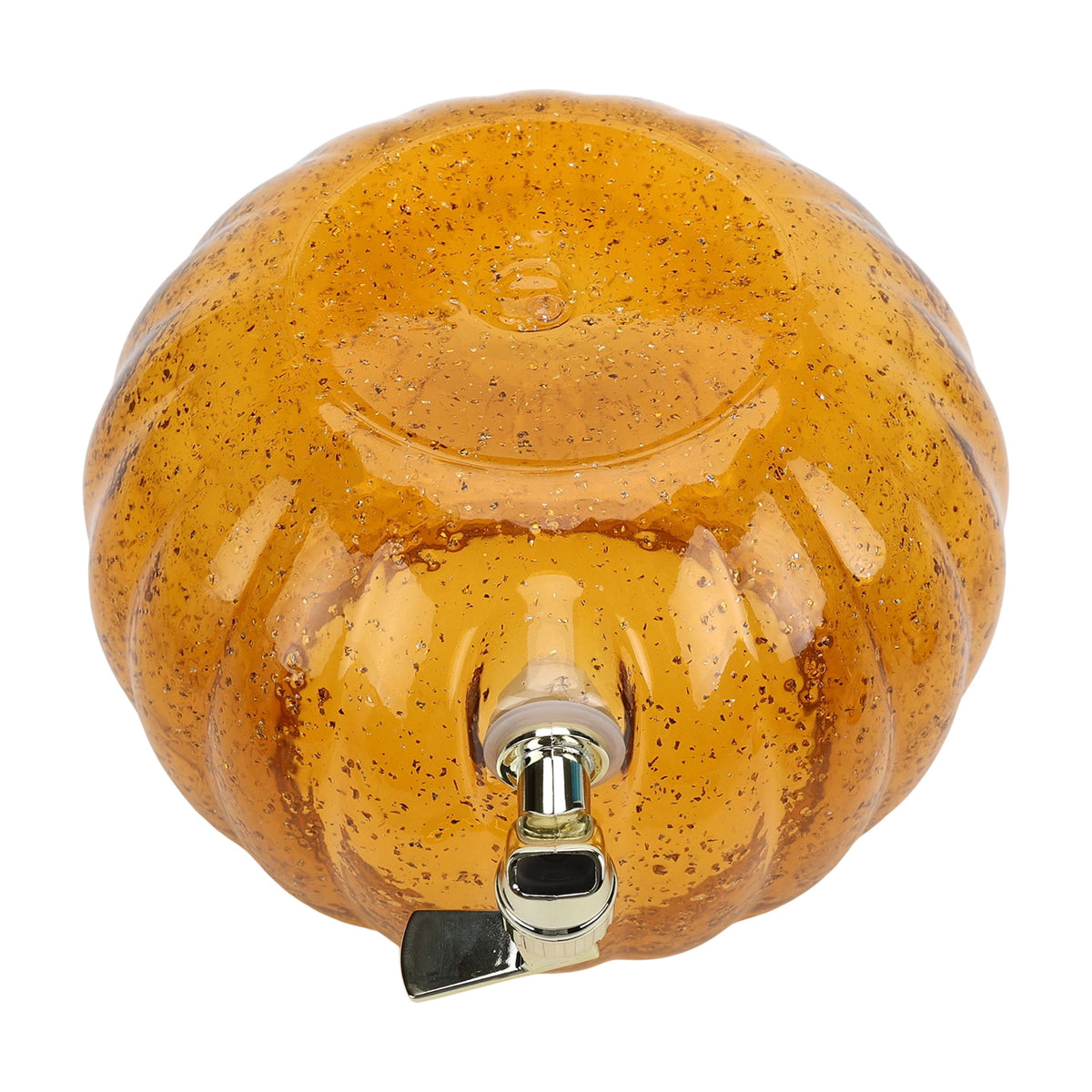 Way to Celebrate Halloween Orange Acrylic Pumpkin Beverage Dispenser, 1.5 gal