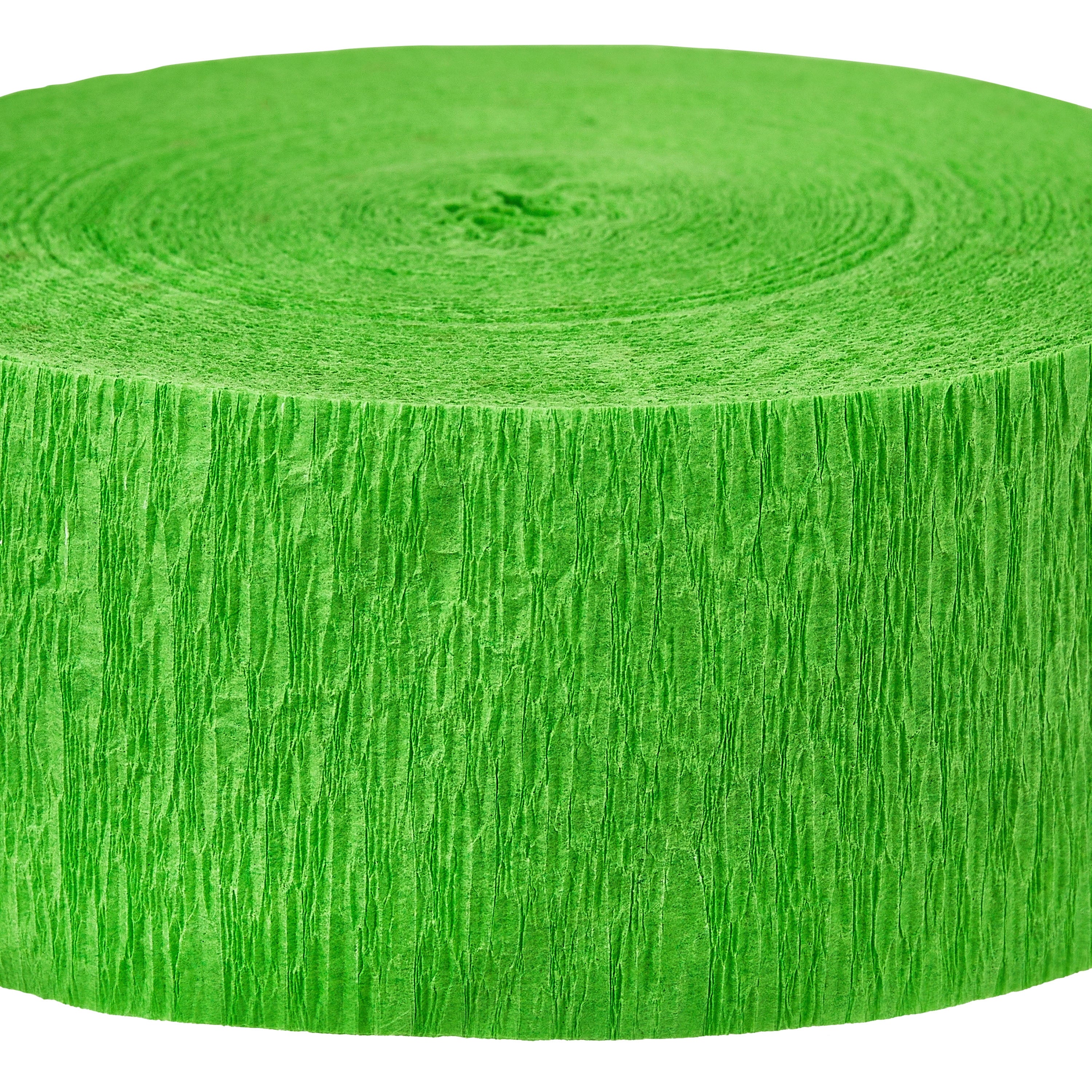 Lime Green Paper Party Streamer, 150', by Way To Celebrate