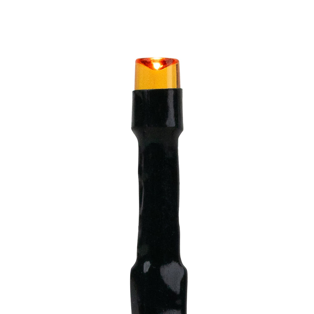 Northlight LED Wide Angle Halloween Lights - Orange - 10' Black Wire - 20ct