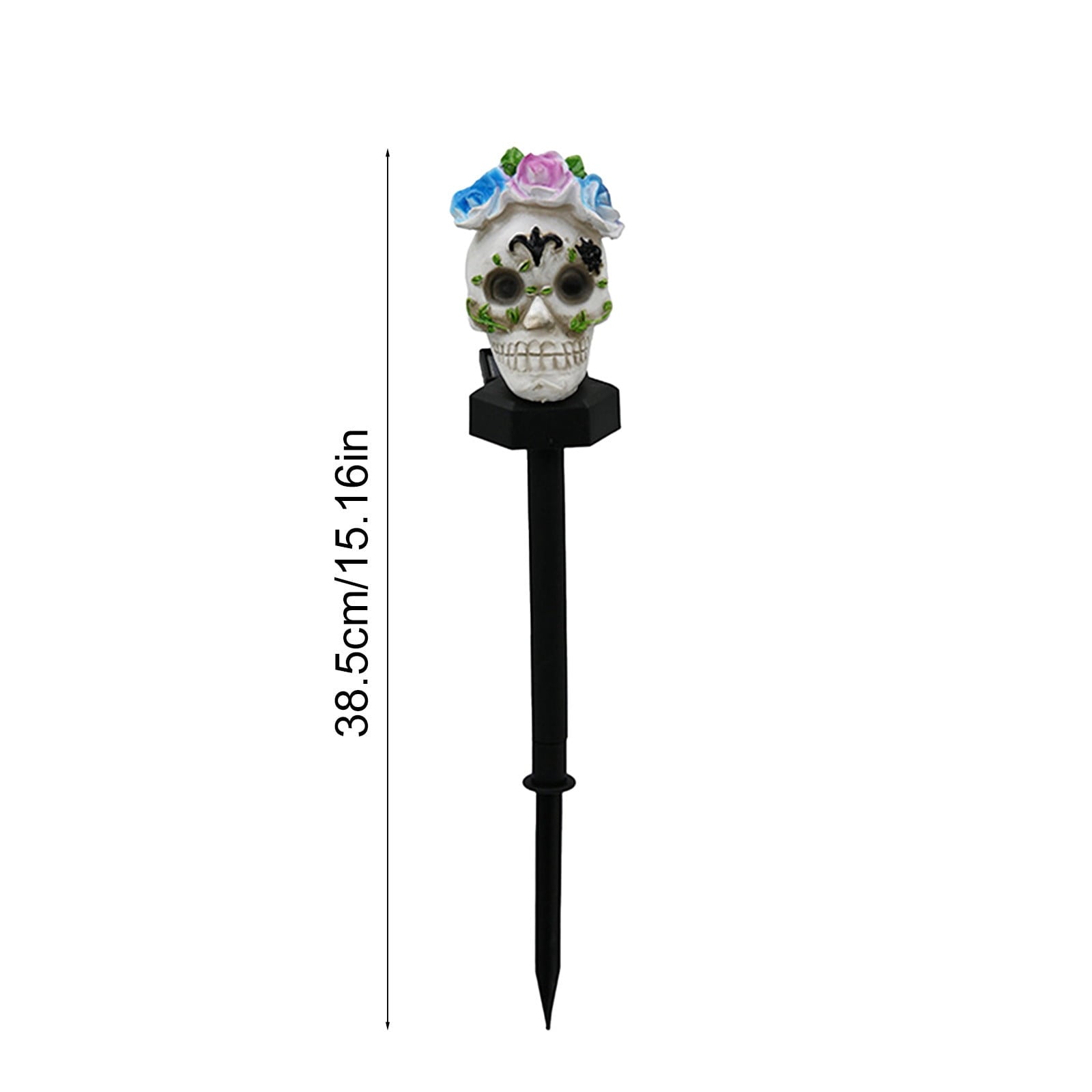 CRAGRSI Solar Halloween Skeleton Stake Lights Outdoor Skull Yard Lights Halloween Skeleton Garden Decor Black Solar Powered Waterproof for Yard, Lawn, Patio, Walkway, Garden, Halloween Outdoor Decor
