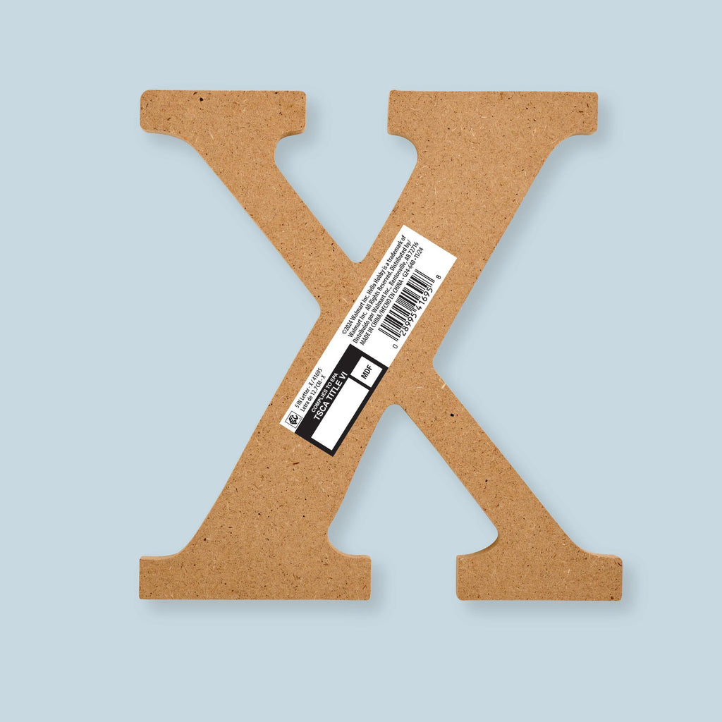 Plaid Unfinished Wood MDF 5" Letter for DIY Arts and Crafts, A