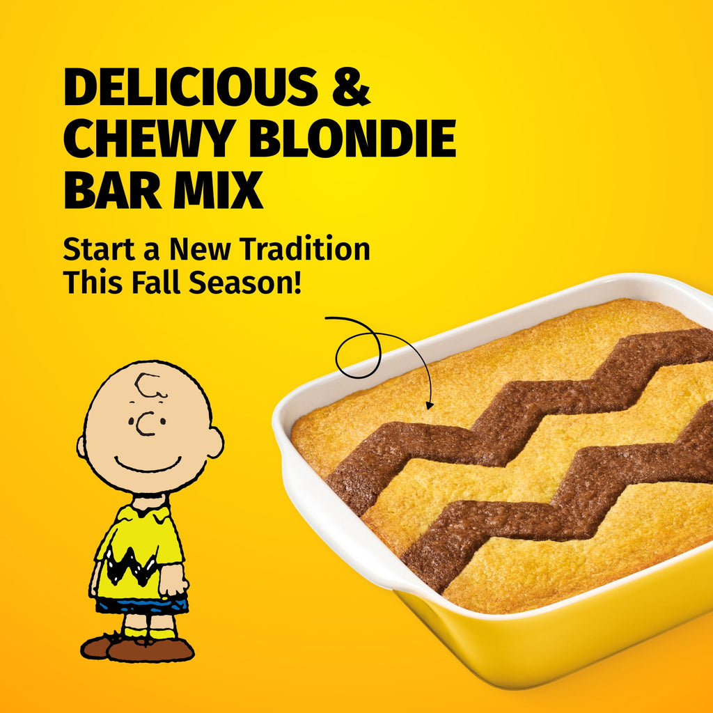 DUNCAN HINES PEANUTS CHARLIE BROWN-IE BLONDIE BAR 15.25OZ